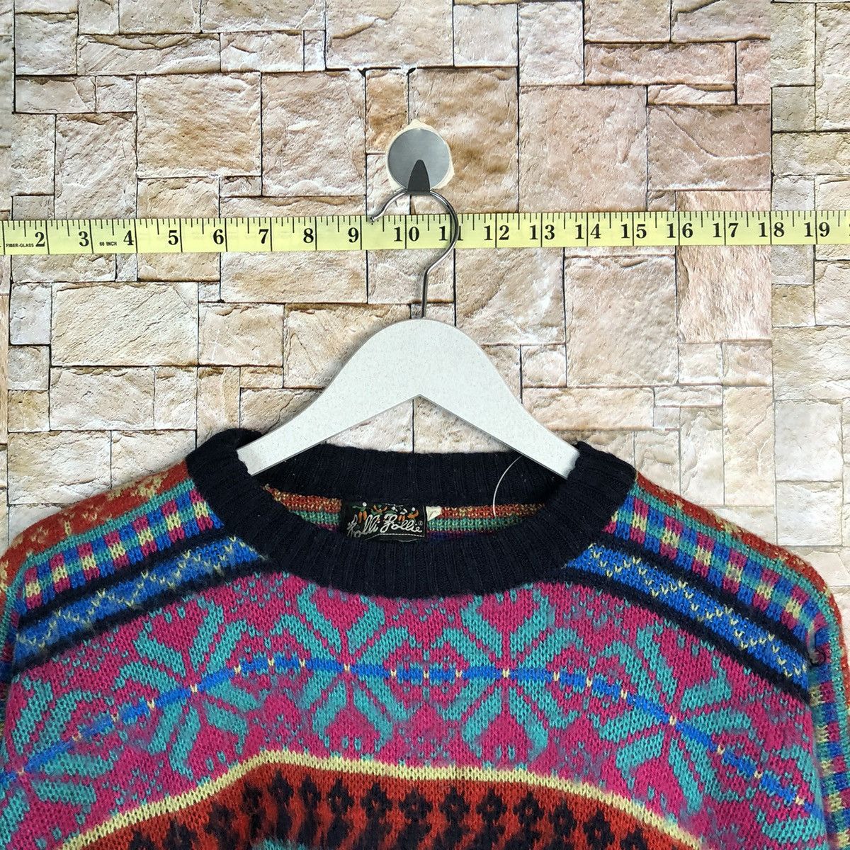 Homespun Knitwear Folli Follie Pink sweatshirt art vintage Knitwear #A311 Size US L / EU 52-54 / 3 - 4 Thumbnail