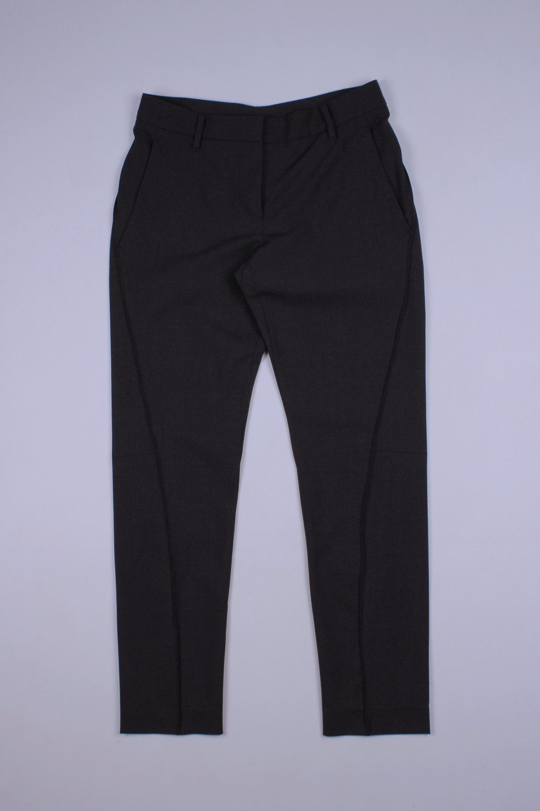 Brunello Cucinelli × Designer BRUNELLO CUCINELLI Wool Blend Dark Gray Ankle Pants Size 27" / US 4 / IT 40 - 11 Thumbnail