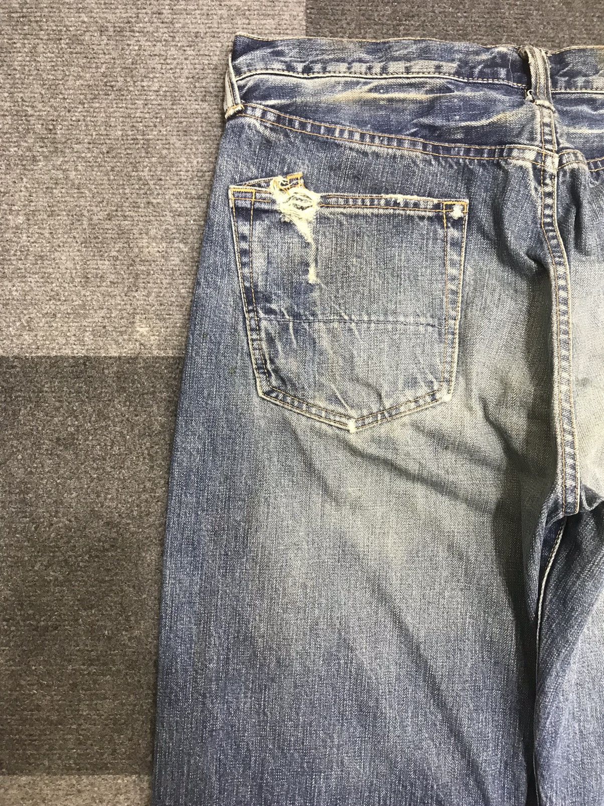 Prps 💥DOUBLE KNEE BAGGY💥Archival Prps Baggy Distressed Denim F279 Size US 32 / EU 48 - 14 Thumbnail