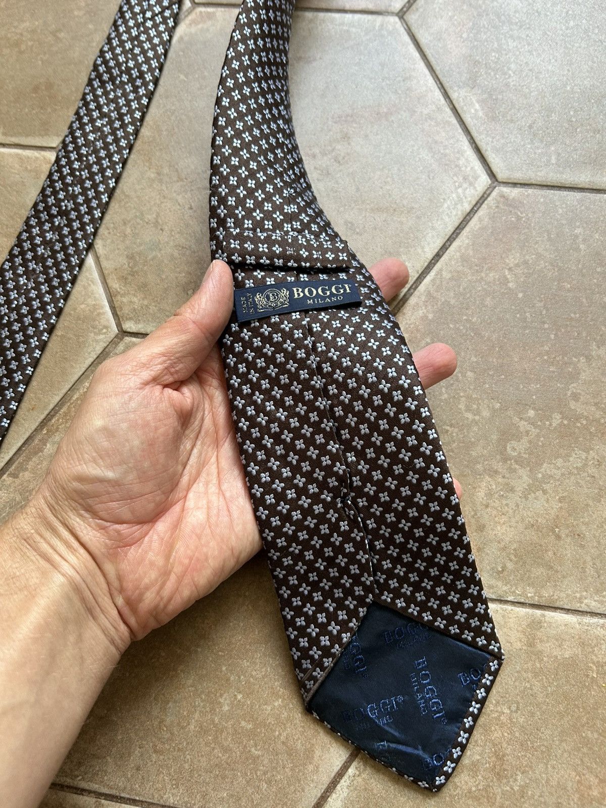 Boggi Boggi Milano Silk Tie Size ONE SIZE - 3 Thumbnail
