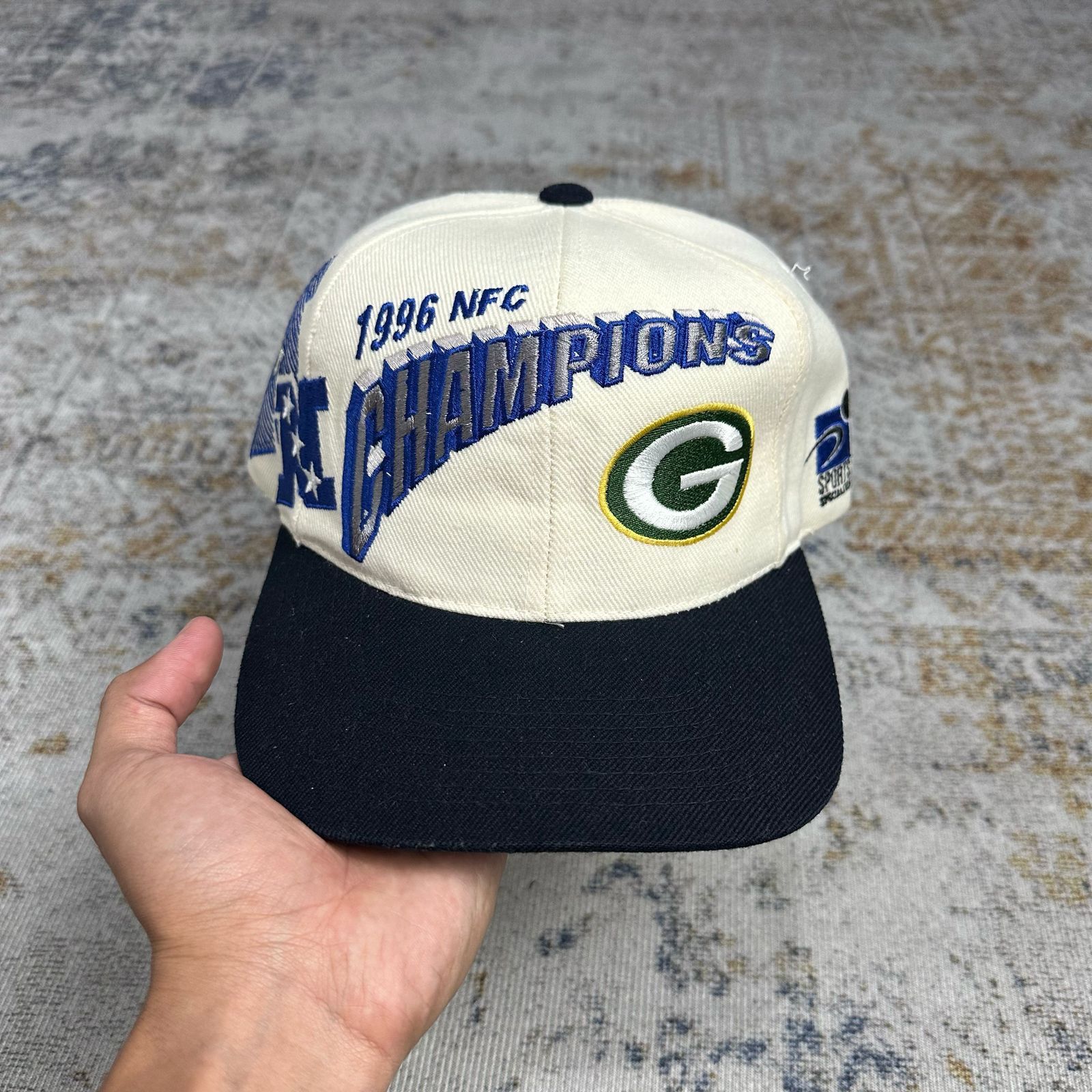 NFL × Sports Specialties × Vintage Vintage NFL Green Bay Packers Champions 1996 Hat Size ONE SIZE - 1 Thumbnail