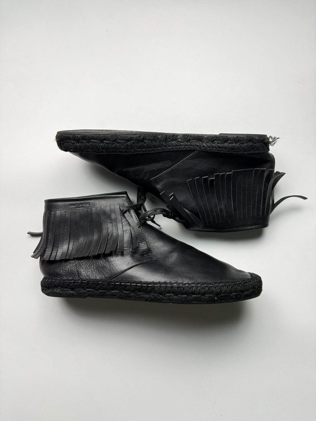 Saint Laurent Paris Saint Laurent Fringed Espadrille Boots Size US 9 / EU 42 - 1 Thumbnail
