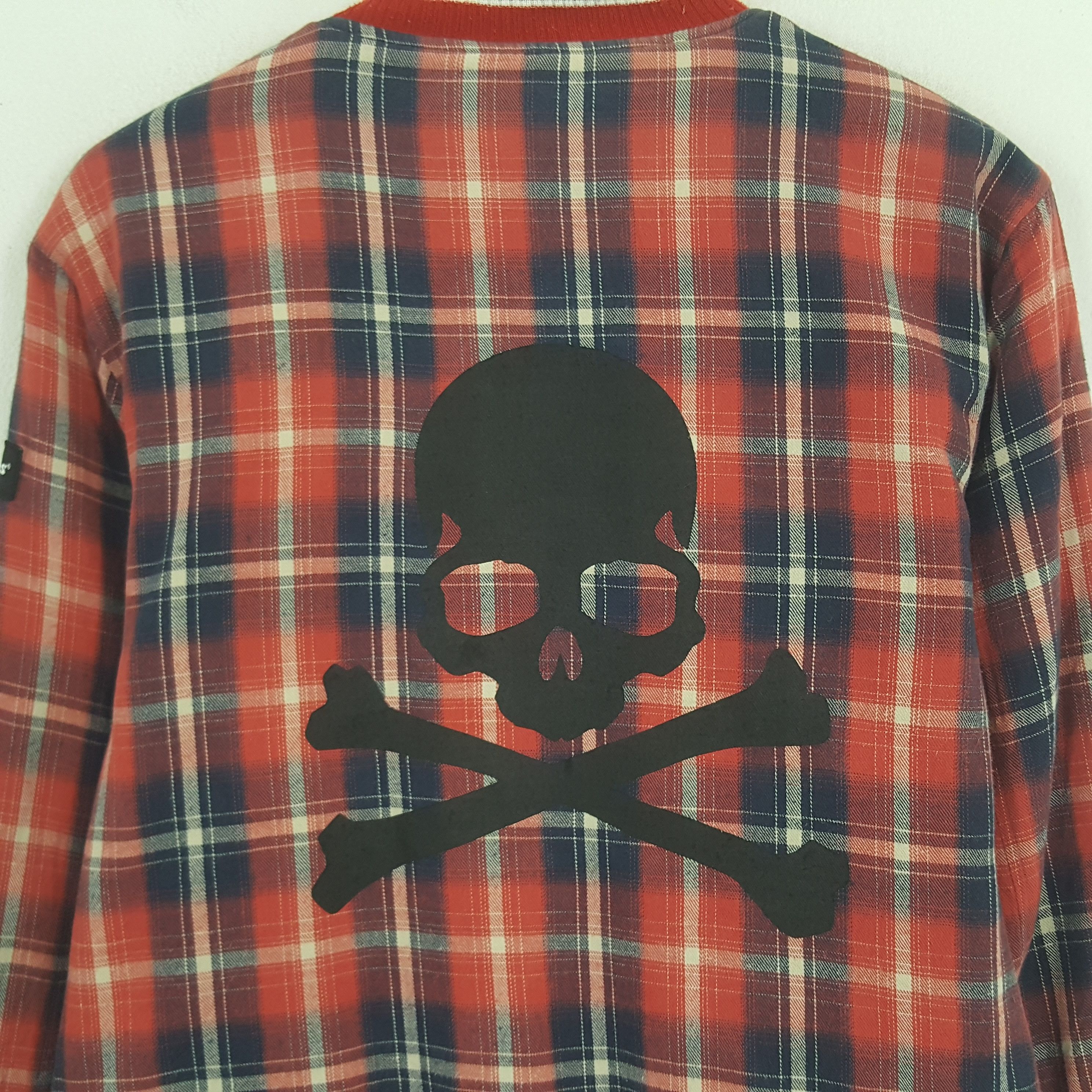 Dickies × Vintage Vintage Dickies Wool Custom Skull Reversible Bomber Jacket Size US M / EU 48-50 / 2 - 2 Thumbnail