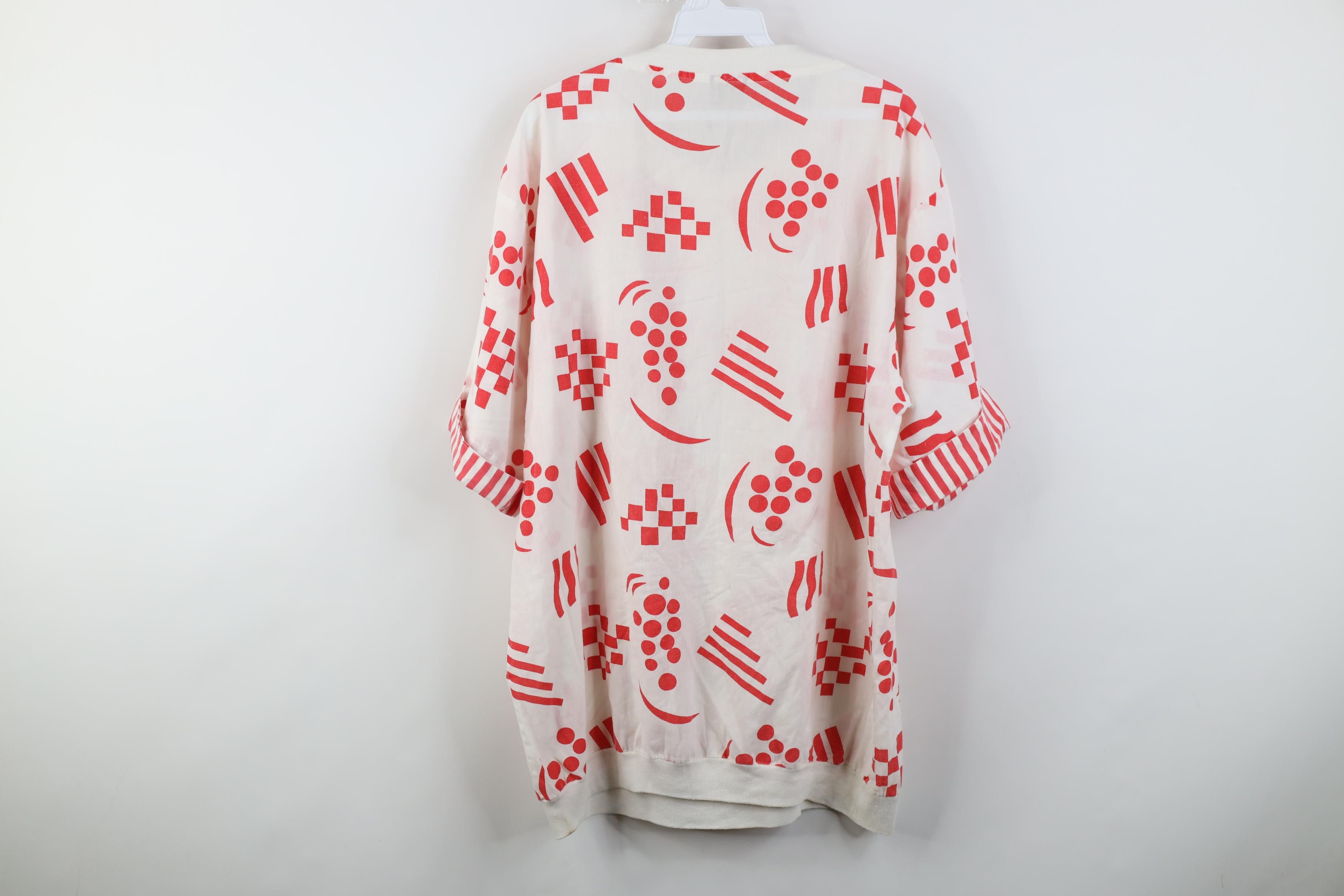 Vintage Vintage 90s Streetwear Short Sleeve Pullover T-Shirt Jacket Size L / US 10 / IT 46 - 13 Thumbnail