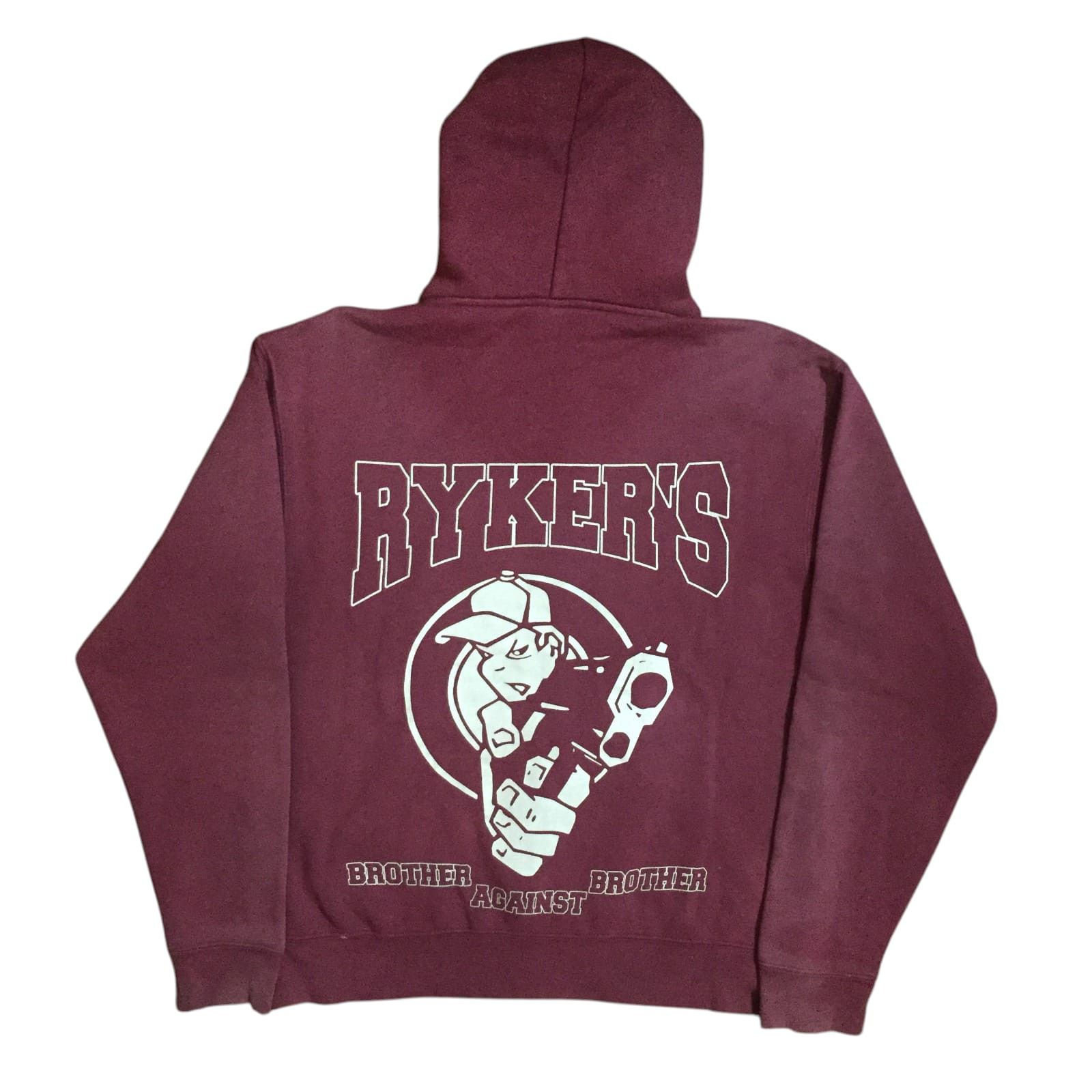 Band Tees Vintage 80s Ryker’s Brother Against Brother Zipper Hoodie Size US S / EU 44-46 / 1 - 2 Thumbnail