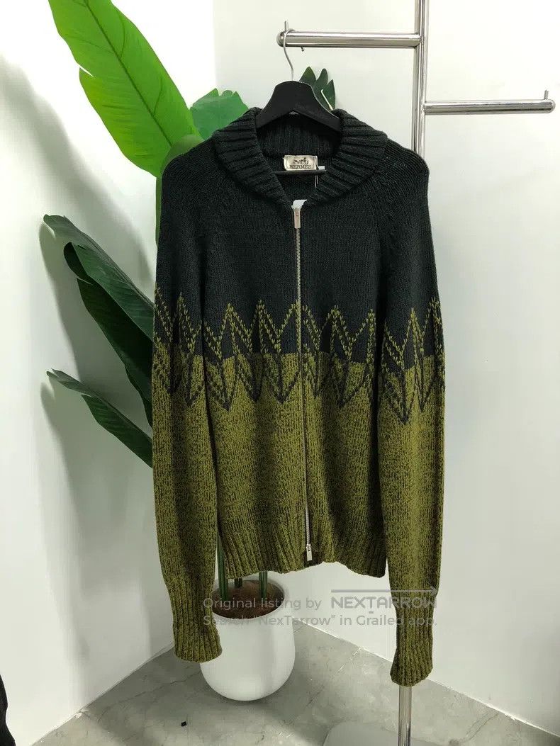 Hermes Hermes Hand-Knitted Cashmere Sweater, Step Ladder Long Rec Size US XL / EU 56 / 4 - 1 Thumbnail