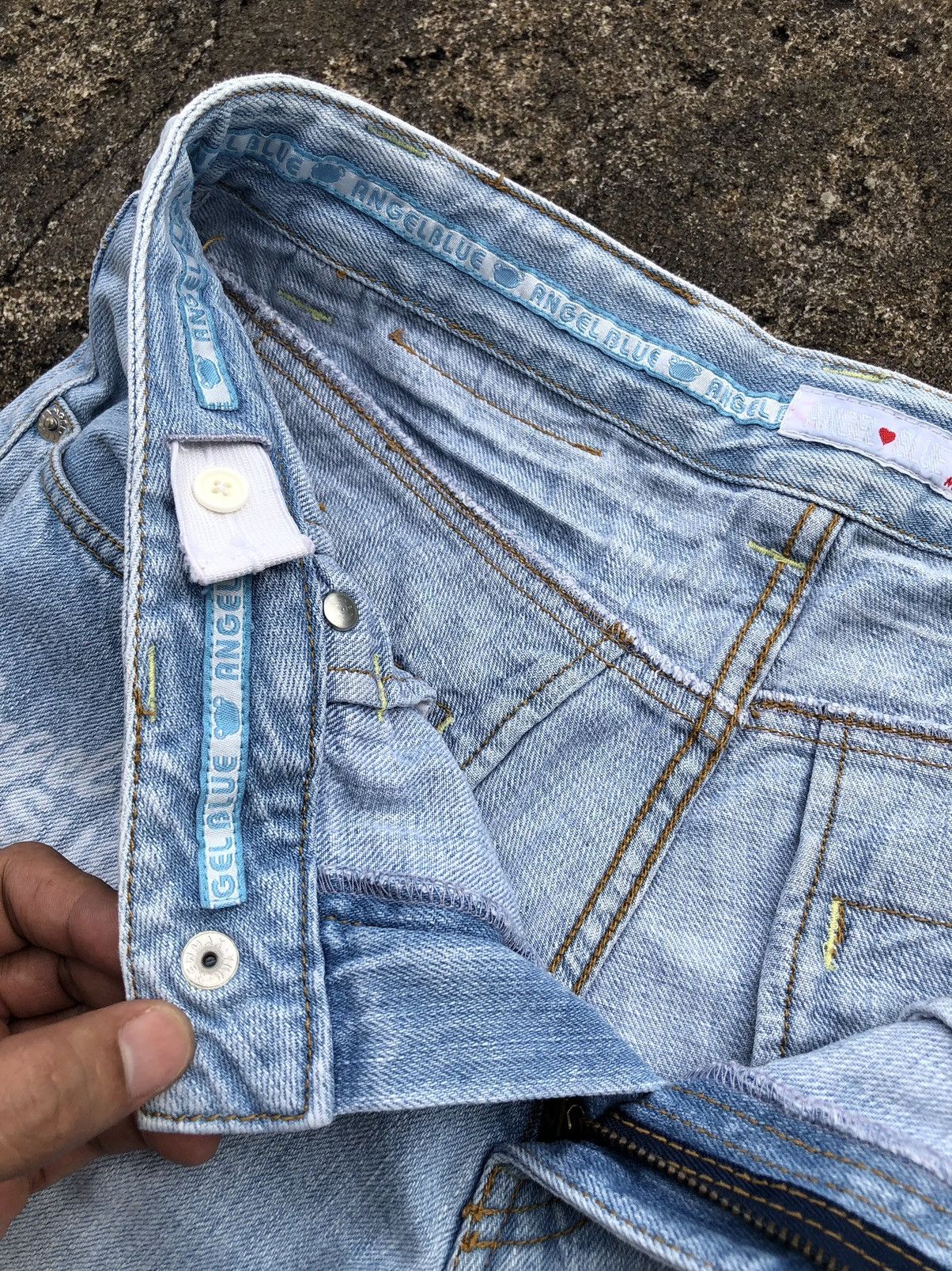 Angel Blue Angel Blue Japanese Hotpants Jeans Denim Distressed Cargo Size 38" / US 16 / IT 52 - 12 Thumbnail