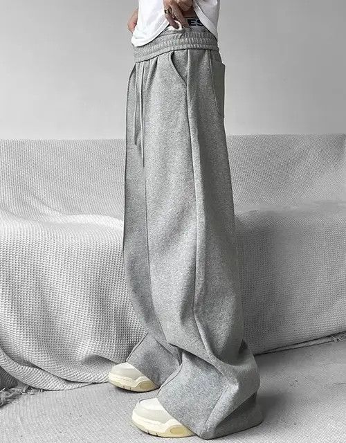 Japanese Brand Men Wide Leg Sweatpants Size US 28 / EU 44 - 4 Thumbnail