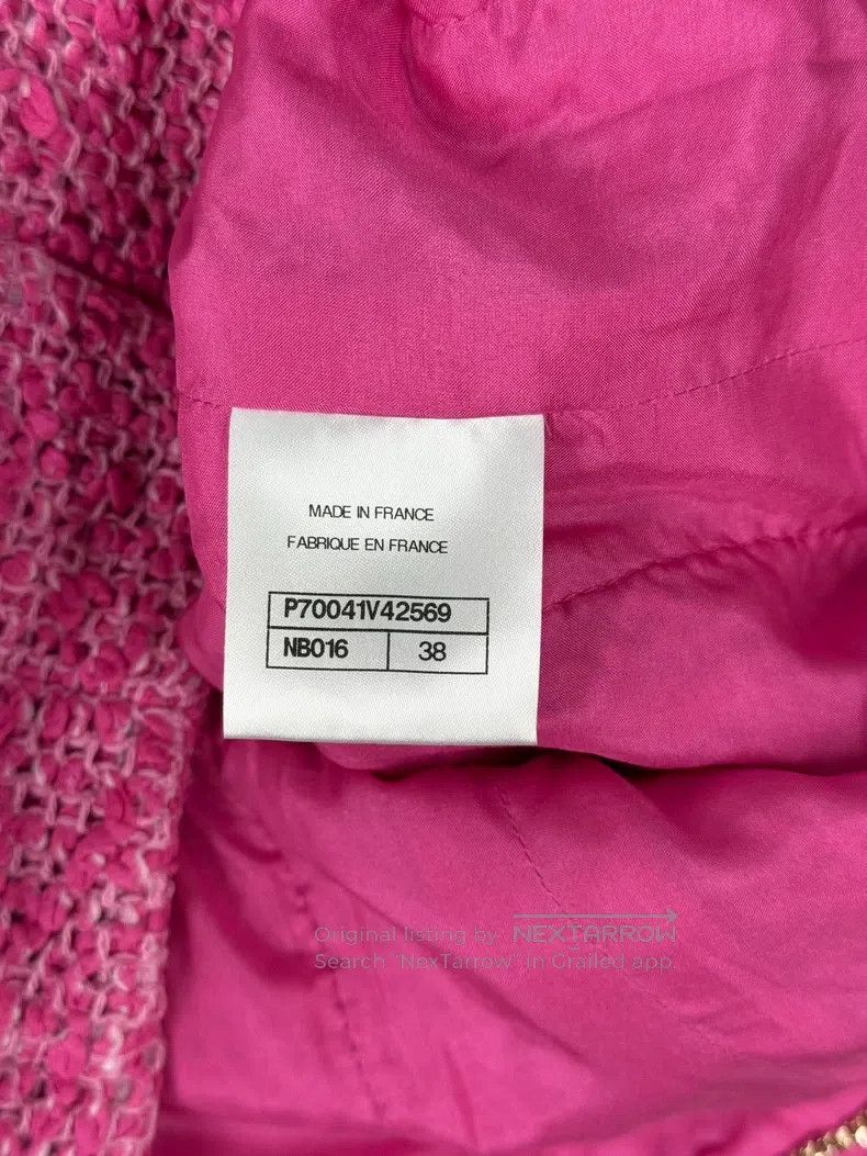 Chanel Chanel 21 early spring pink V-neck knitted jacket Size XS / US 0-2 / IT 36-38 - 5 Thumbnail