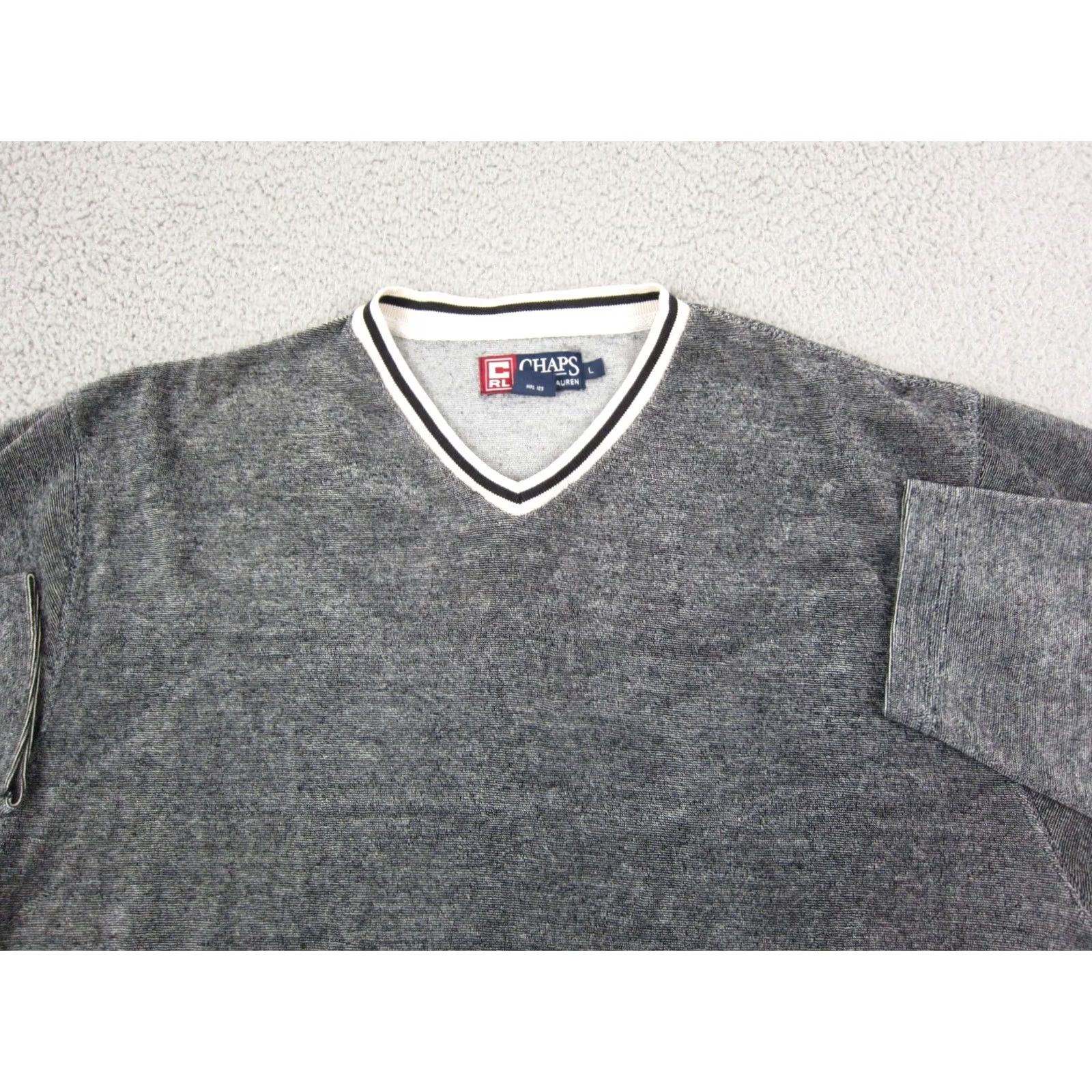 Ralph Lauren Ralph Lauren Sweater Adult Large Gray V-Neck Mens Sweatshirt Size US L / EU 52-54 / 3 - 2 Thumbnail