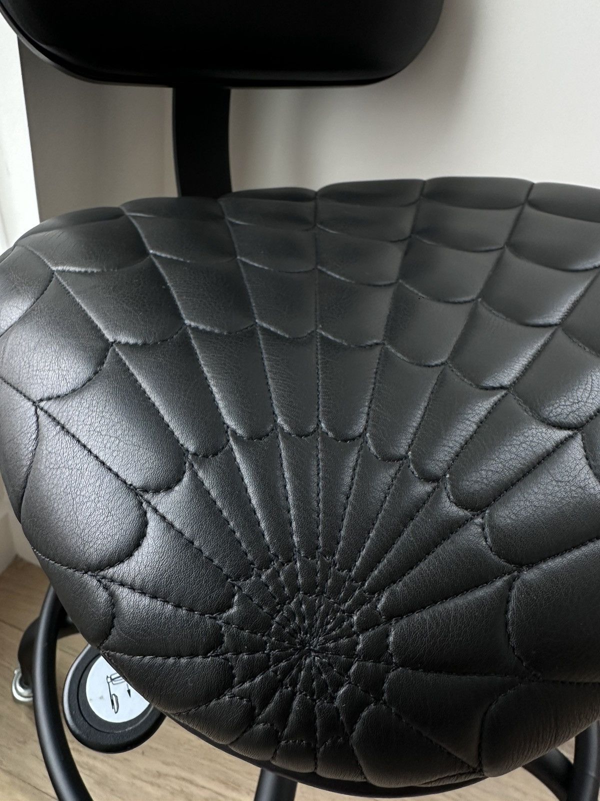 Chrome Hearts CHROME HEARTS ‘ FUCK ‘ & WEB LEATHER CHAIR ! Size ONE SIZE - 4 Thumbnail