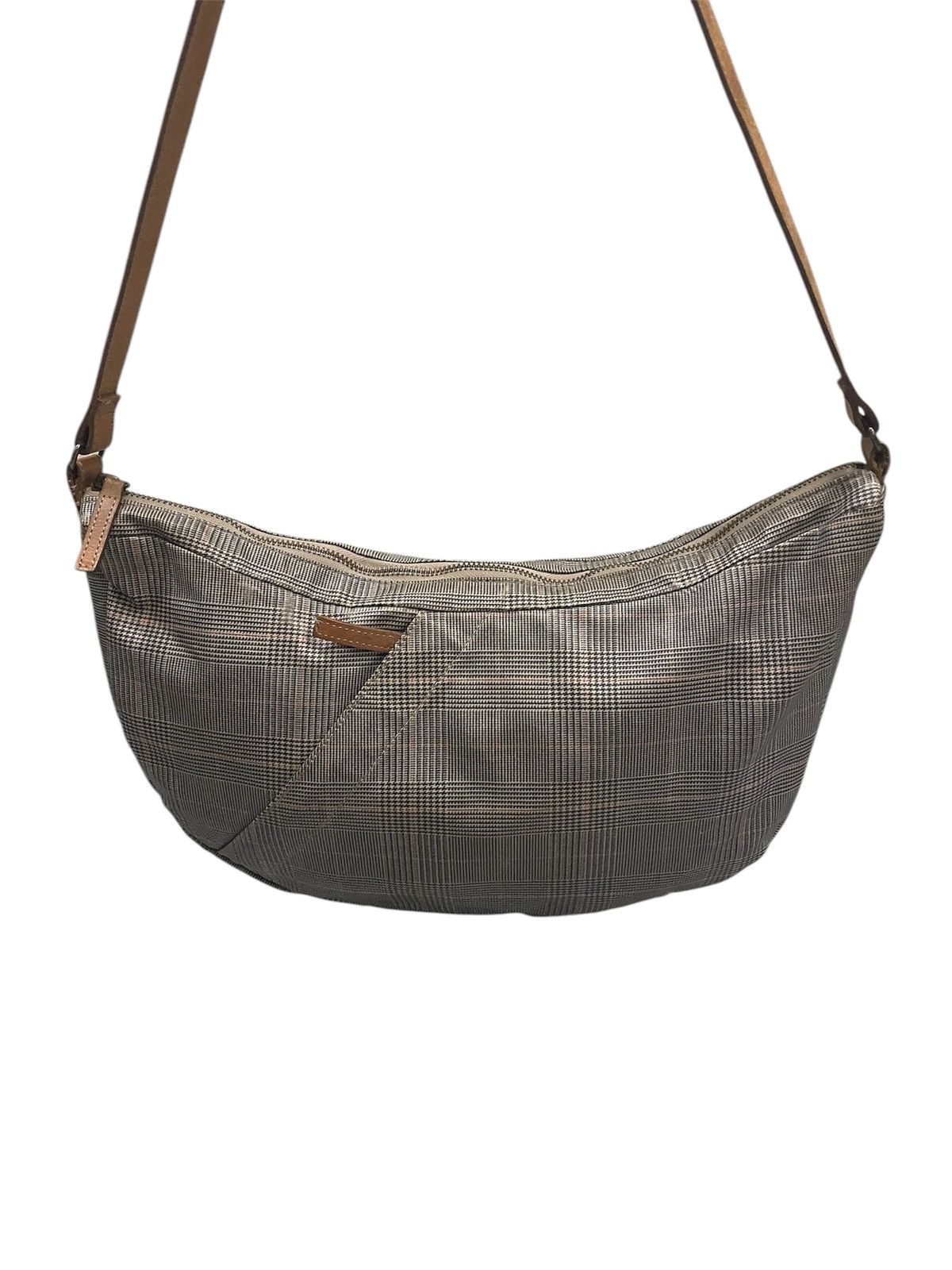 Tsumori Chisato Tsumori Chisato Banana Shoulder Bag - Houndstooth Plaid Size ONE SIZE - 10 Thumbnail