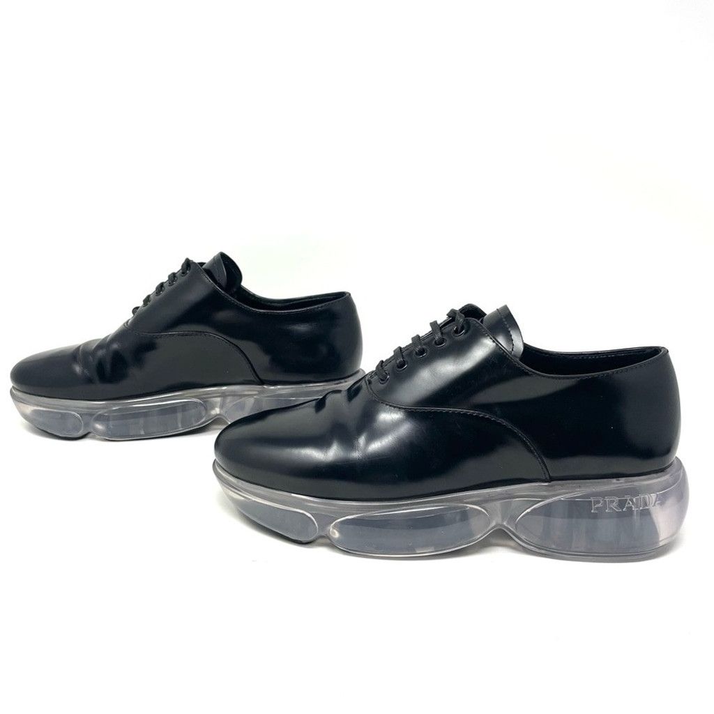 Prada Prada Black Lace Up Derby Shoes with Clear Air Sole Size 36 Size US 5 / IT 35 - 7 Thumbnail