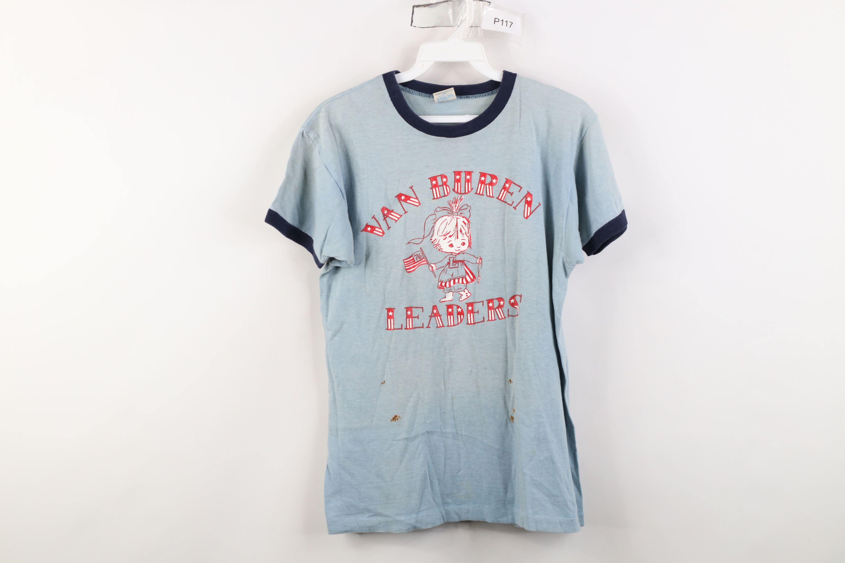 Champion Vintage 70s Champion Van Buren Leaders Ringer T-Shirt USA Size M / US 6-8 / IT 42-44 - 1 Thumbnail