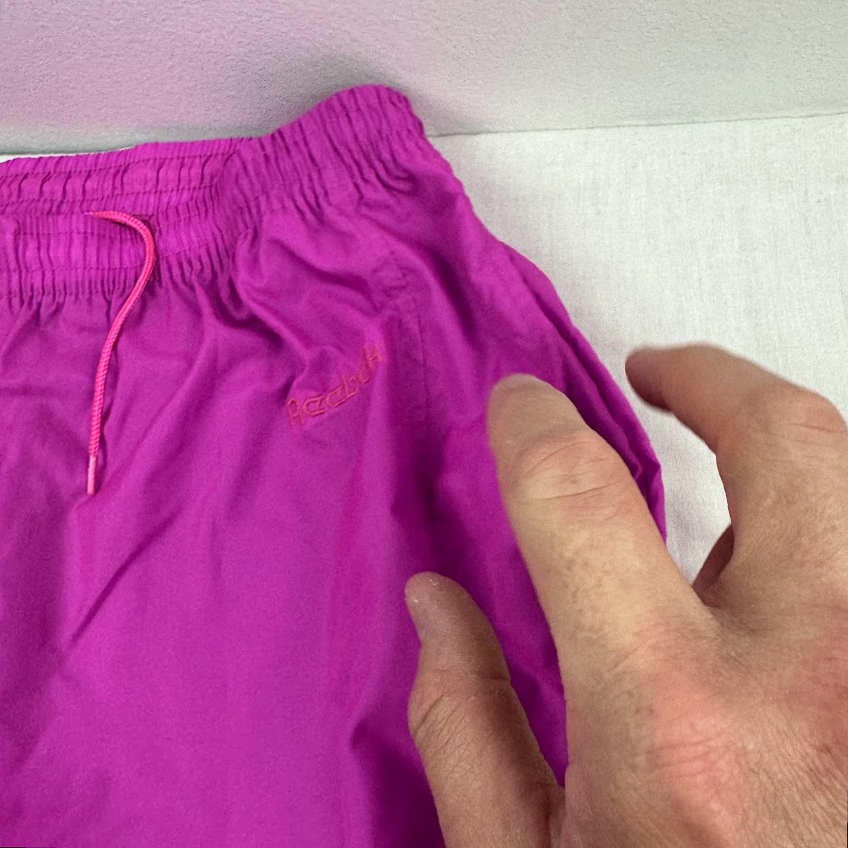 Reebok VINTAGE Reebok Track Pants Women’s Large Pink Baggy Athletic 90s Size 36" / US 14 / IT 50 - 4 Thumbnail