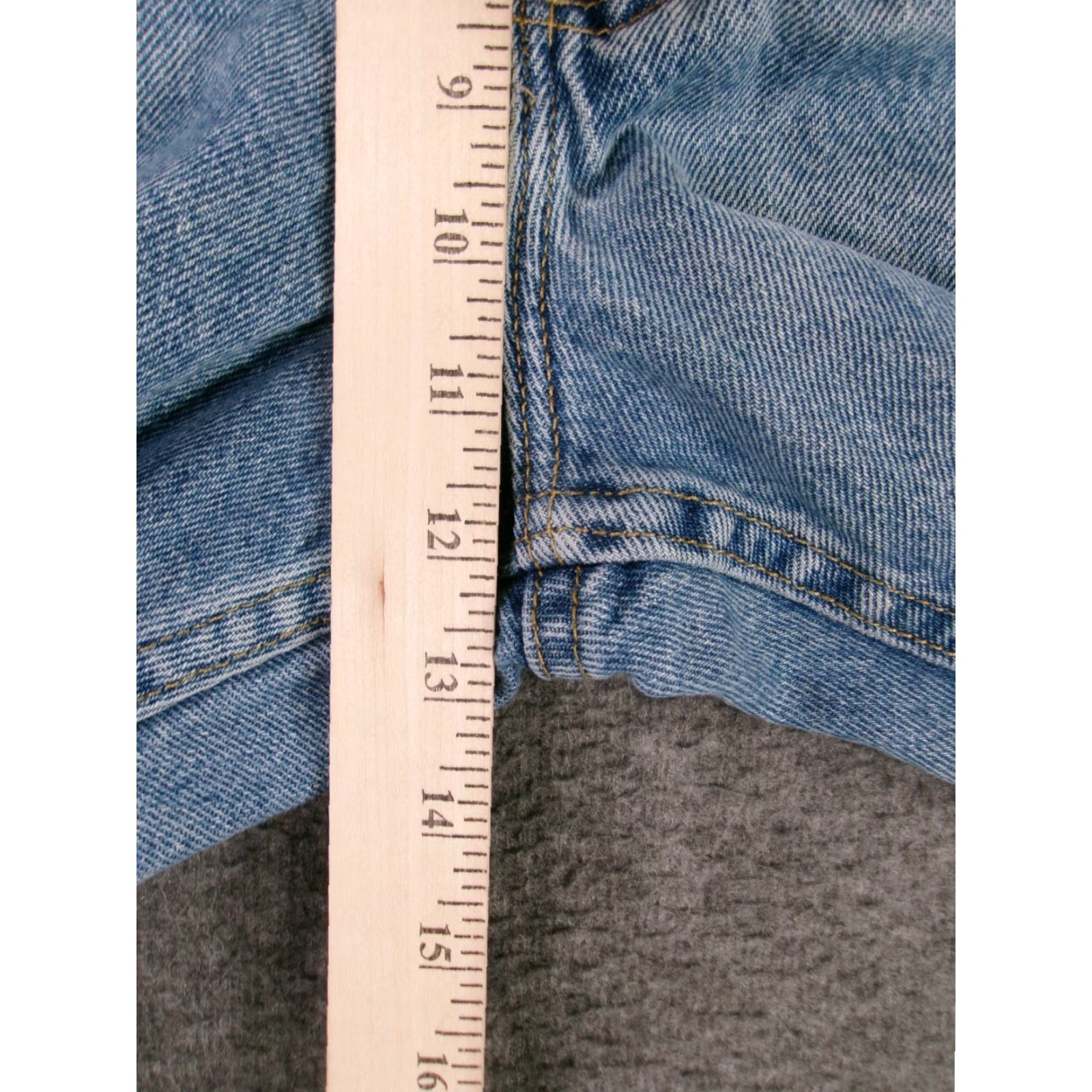 Lee Lee Jeans Men 40X29 Blue Straight Leg Regular Fit Medium Wash Workwear Cotton Vintage 80s 90s USA Logo 5-Pocket Inseam 29" Jeans Mens Size US 40 / EU 56 - 7 Thumbnail