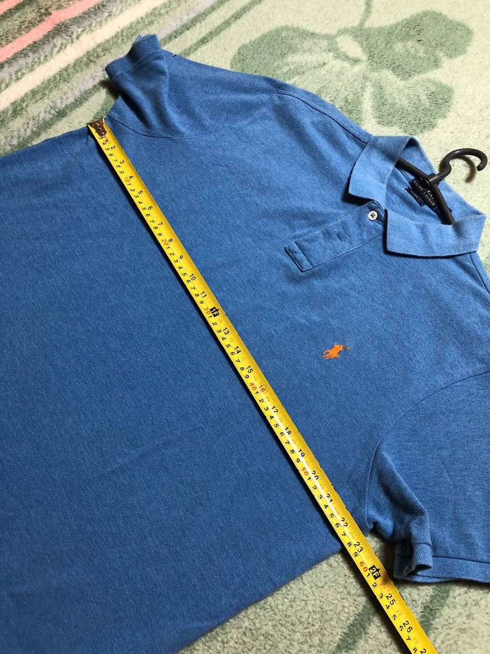 Polo Ralph Lauren Polo Ralph Lauren Vintage Polo Shirt Men's XL Solid Blue Size US XL / EU 56 / 4 - 11 Thumbnail