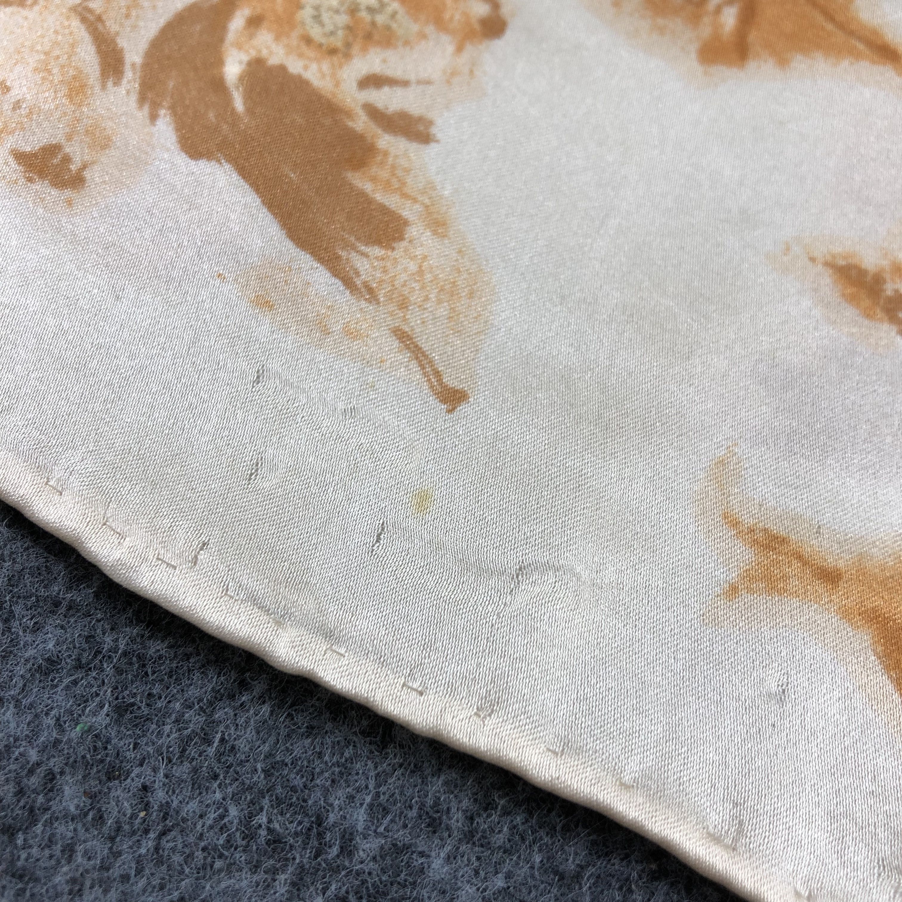 Vintage Aurora Hand Rolled Silk Scarf M890 Size ONE SIZE - 5 Thumbnail