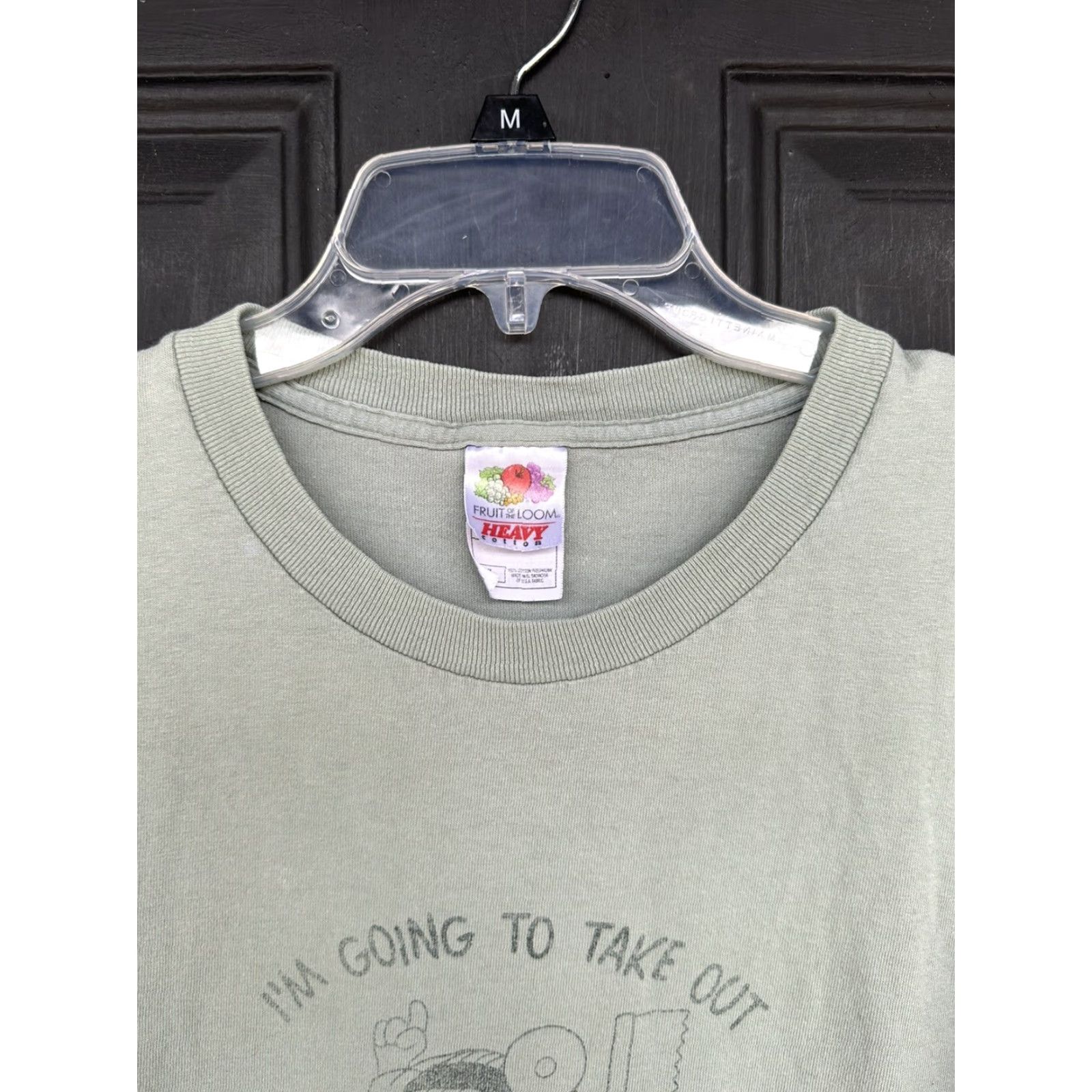 Fruit Of The Loom Vtg Simpsons Ralph Wiggum XL Shirt I’m Going To Take Out Your Liver Bones Y2K Green Cotton Unisex XL T-Shirt Size US XL / EU 56 / 4 - 6 Thumbnail