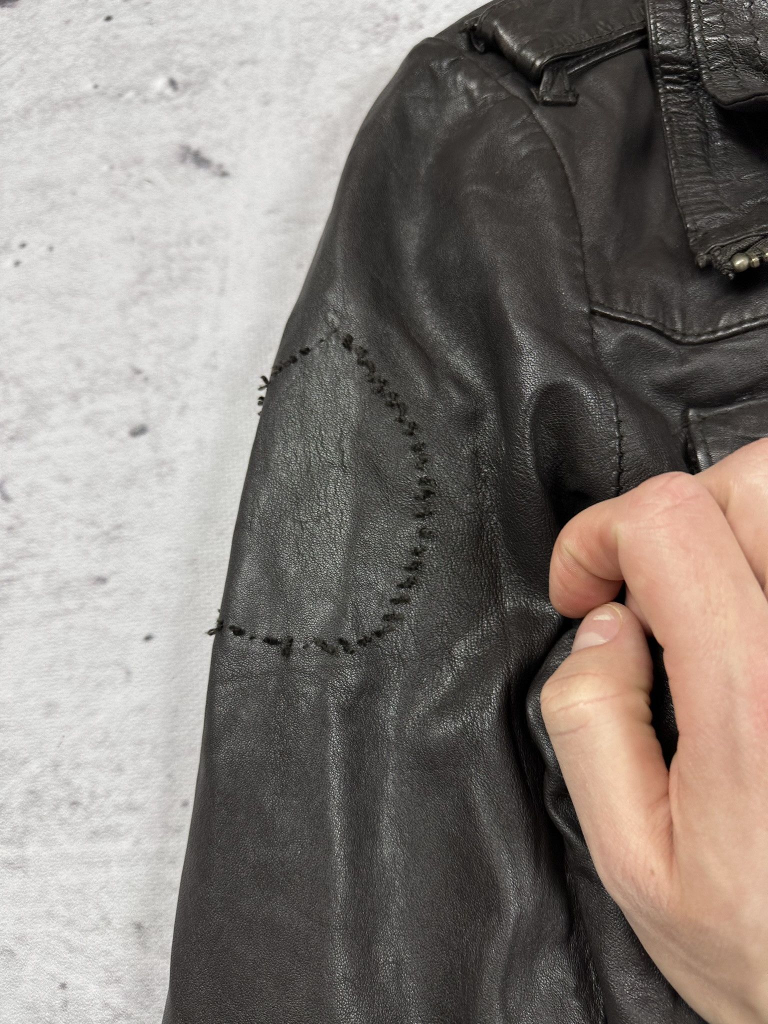 Superdry Superdry leather jacket biker avant garde archive Size M / US 6-8 / IT 42-44 - 4 Thumbnail
