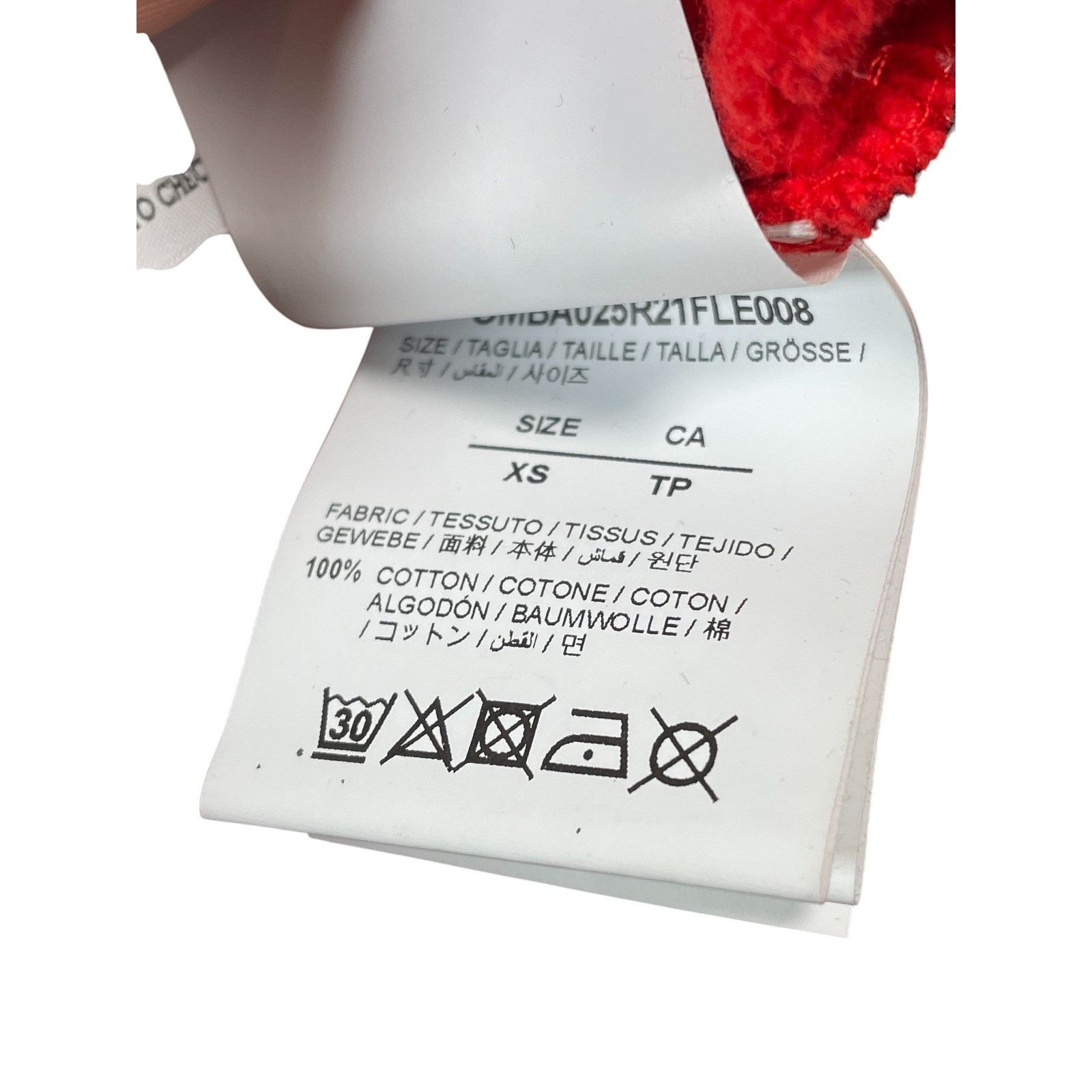 Off-White Off-White 'Hand Of God' Red Crewneck Size US XS / EU 42 / 0 - 4 Thumbnail