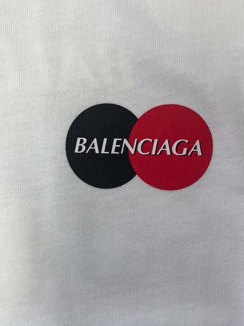 Balenciaga Balenciaga White classic logo T-shirt Size US S / EU 44-46 / 1 - 4 Thumbnail