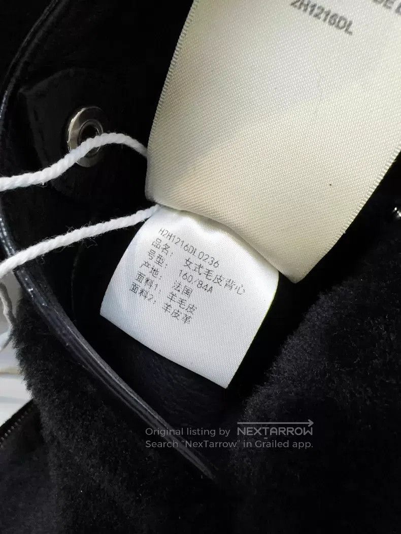 Hermes Hermes Black Leather and Fur Long Sleeve Vest Coat Size XS / US 0-2 / IT 36-38 - 7 Thumbnail