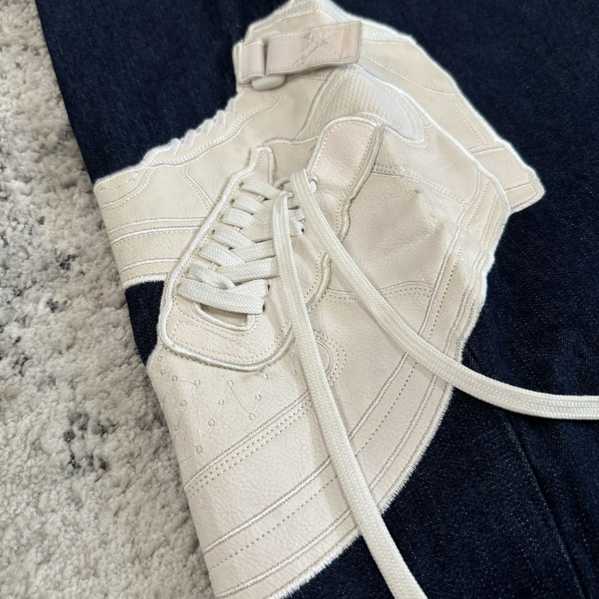 JNCO × Vintage Crazy Vintage y2k Raw Blue Air five 1 style sneaker jeans Size US 38 / EU 54 - 5 Thumbnail
