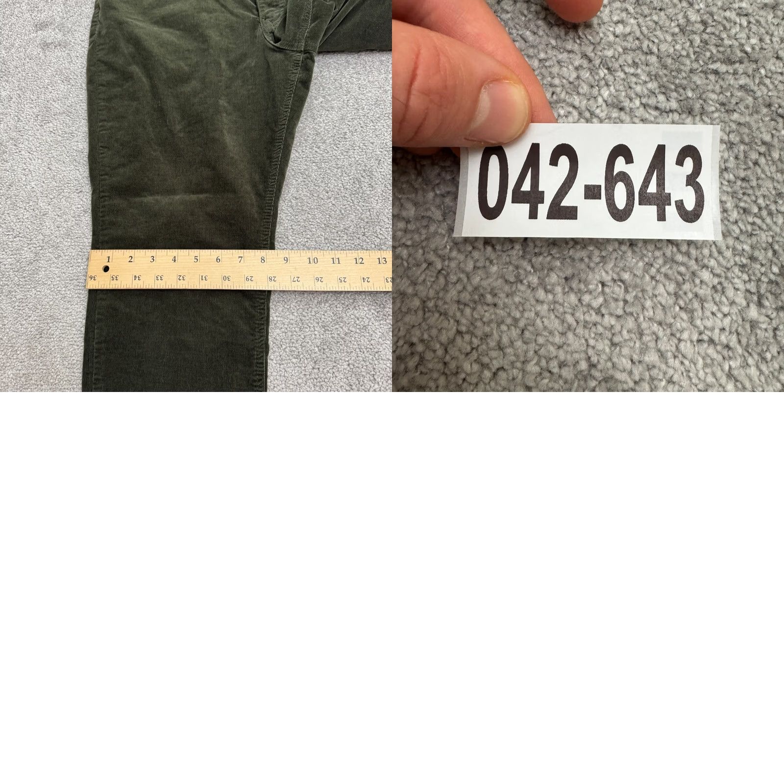 Vintage KUT From The Kloth Mom Jean Corduroy High Rise Womens Green 12P Size 34" / US 12 / IT 48 - 10 Thumbnail