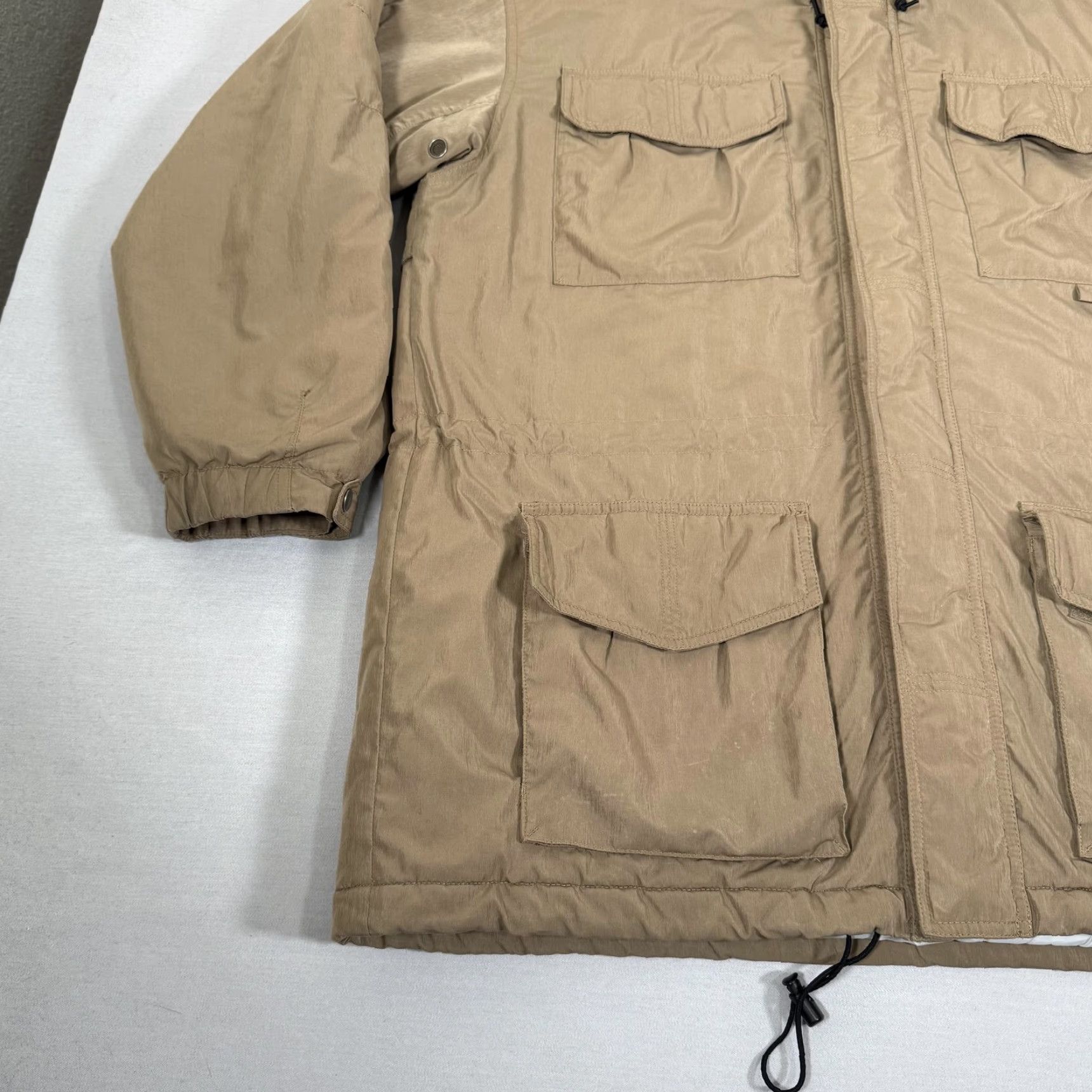 Vintage VINTAGE LL Bean Jacket Mens Large Brown Chore Barn Coat Parka Primaloft Zip Up Outdoor Size US L / EU 52-54 / 3 - 6 Thumbnail