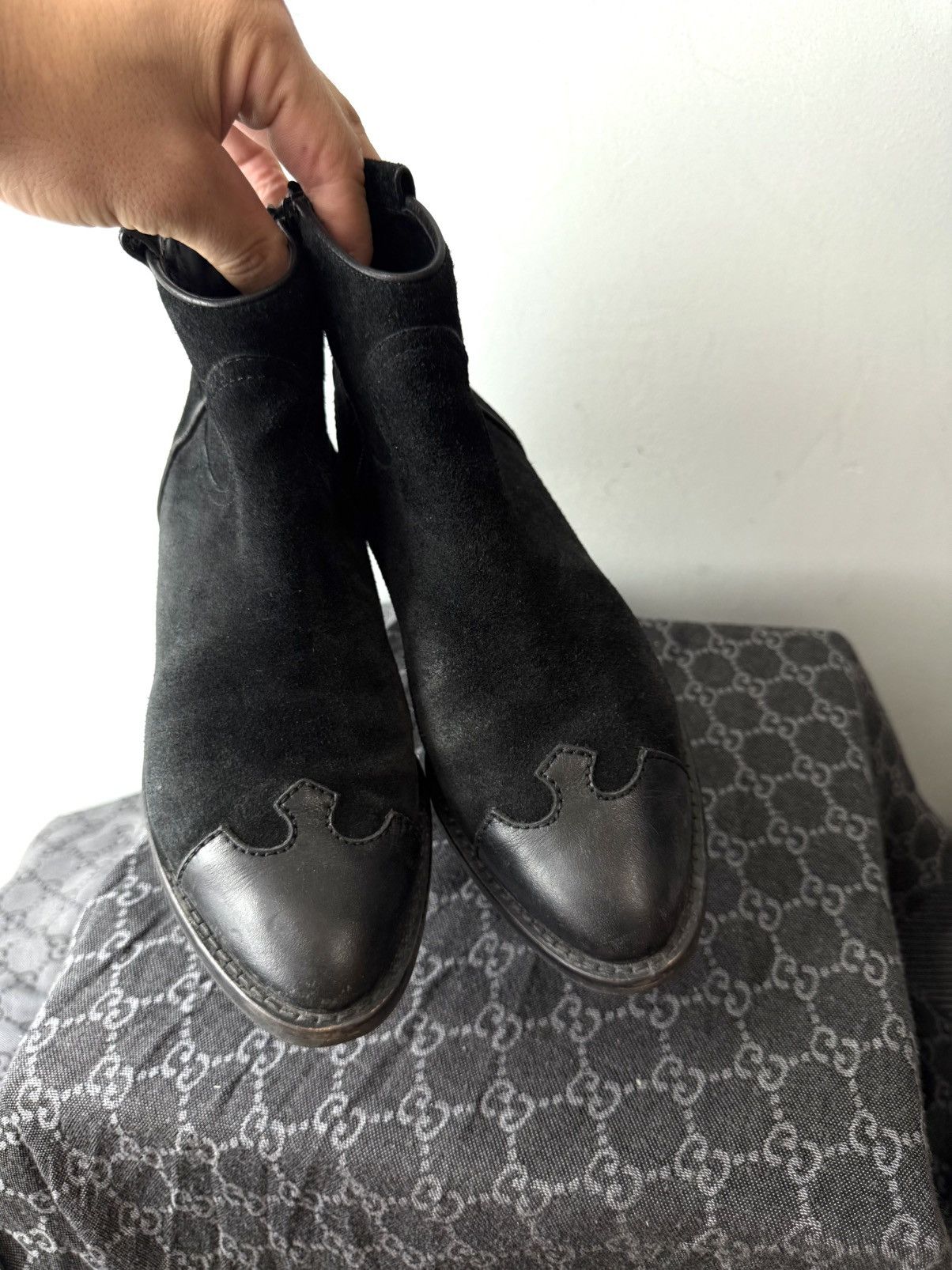 See by Chloe See by Chloe Design Suede Cowboy Boots Kazaki Western Size US 8.5 / IT 38.5 - 2 Thumbnail