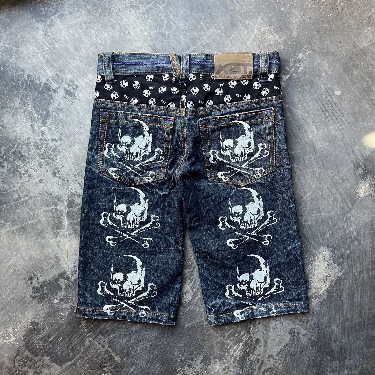 Hysteric Glamour Batsu studio punk rock star skull short pants Size US 29 - 9 Thumbnail