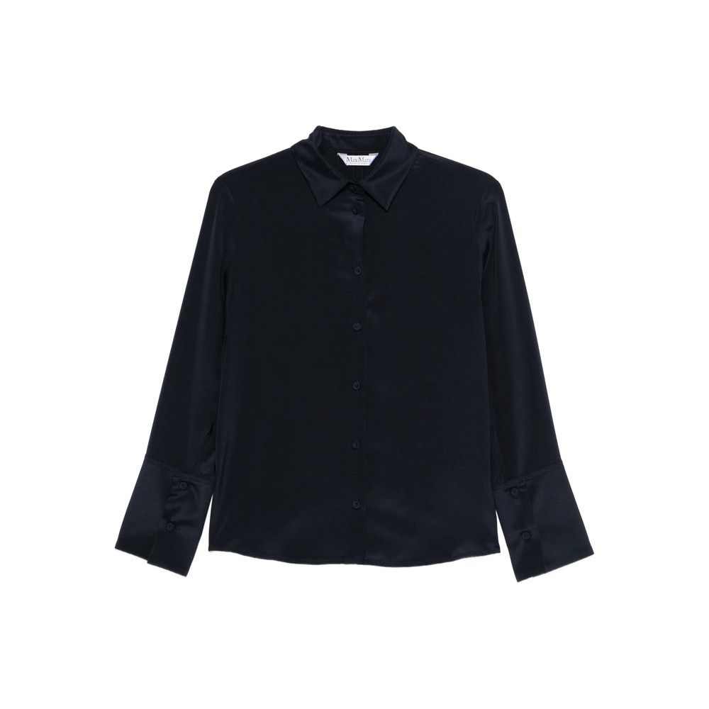 Max Mara Max Mara BLUE Tops - Blouses Size S / US 4 / IT 40 - 1 Thumbnail