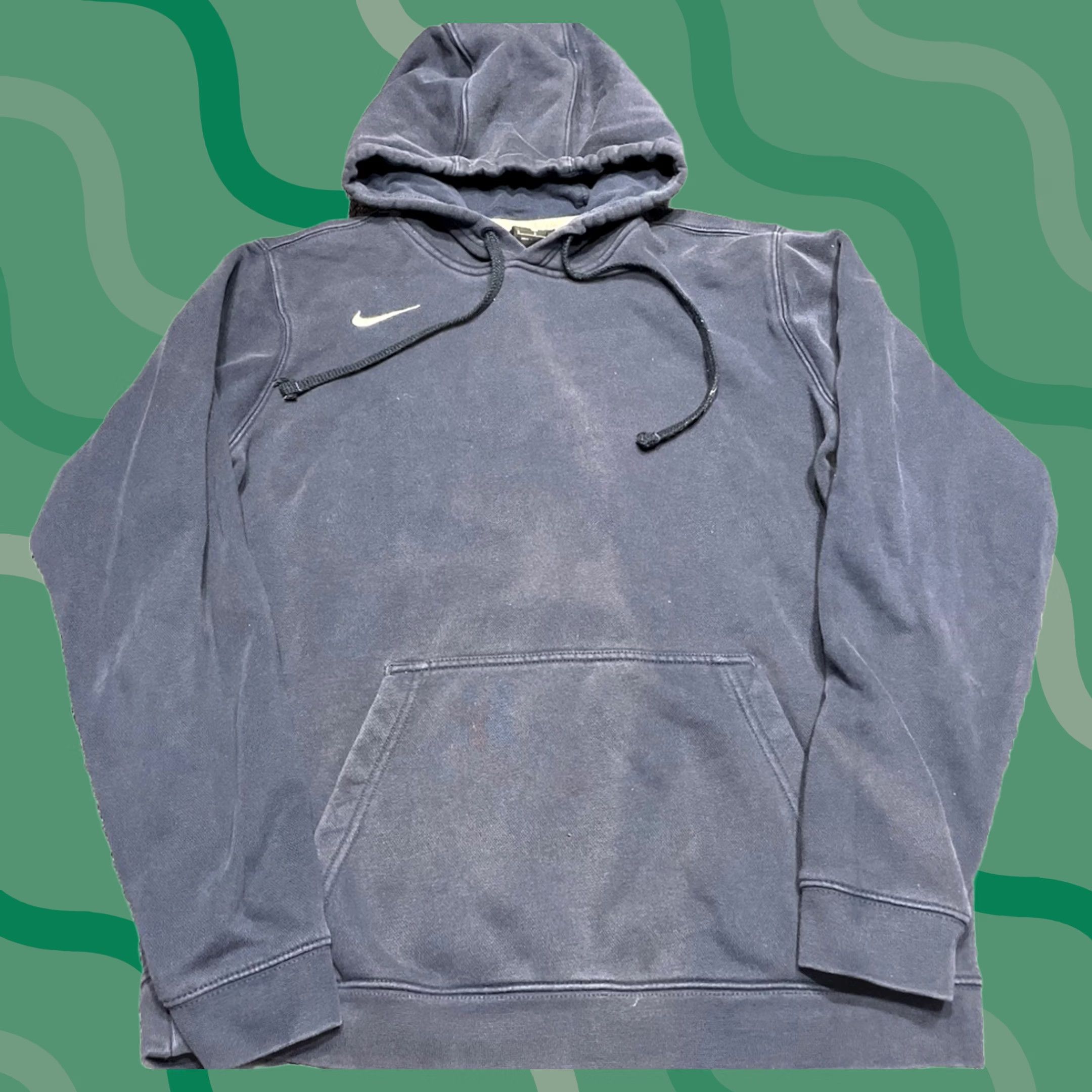 Nike VINTAGE Nike Tag Hoodie Men's S Blue Regular Pullover S Hoodie Nike Mens Blue Vintage Nike Tag Hoodie Blue S Mens Mens Shirt Size US S / EU 44-46 / 1 - 1 Thumbnail