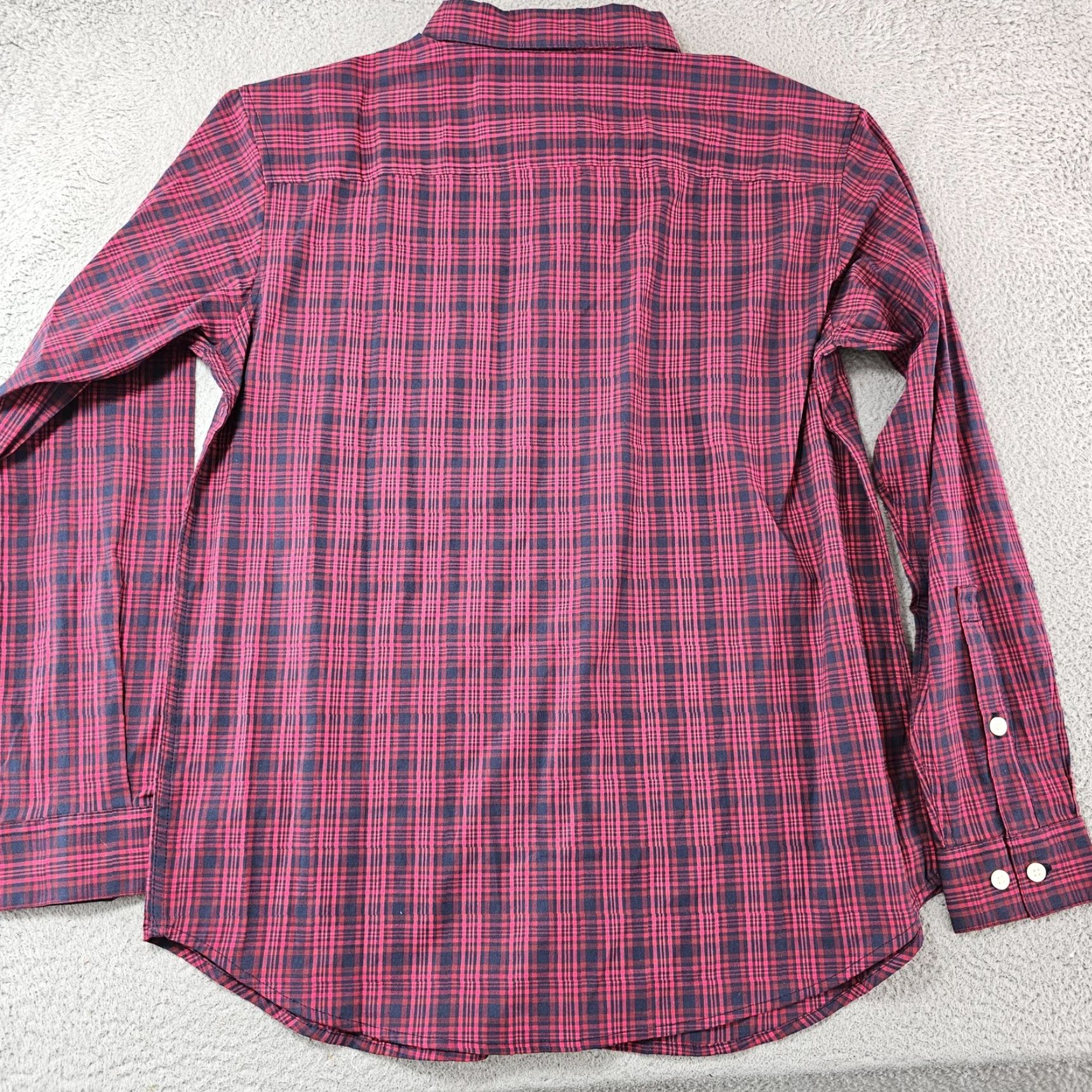 Vintage Columbia Rapid River Shirt Mens Large Red Navy Plaid Long Sleeve Button Front Size US L / EU 52-54 / 3 - 7 Thumbnail