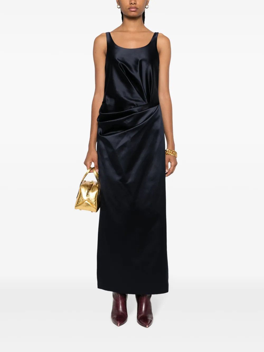 Fendi o1y0925 Maxi Dress in Midnight Blue Size XS / US 0-2 / IT 36-38 - 5 Thumbnail