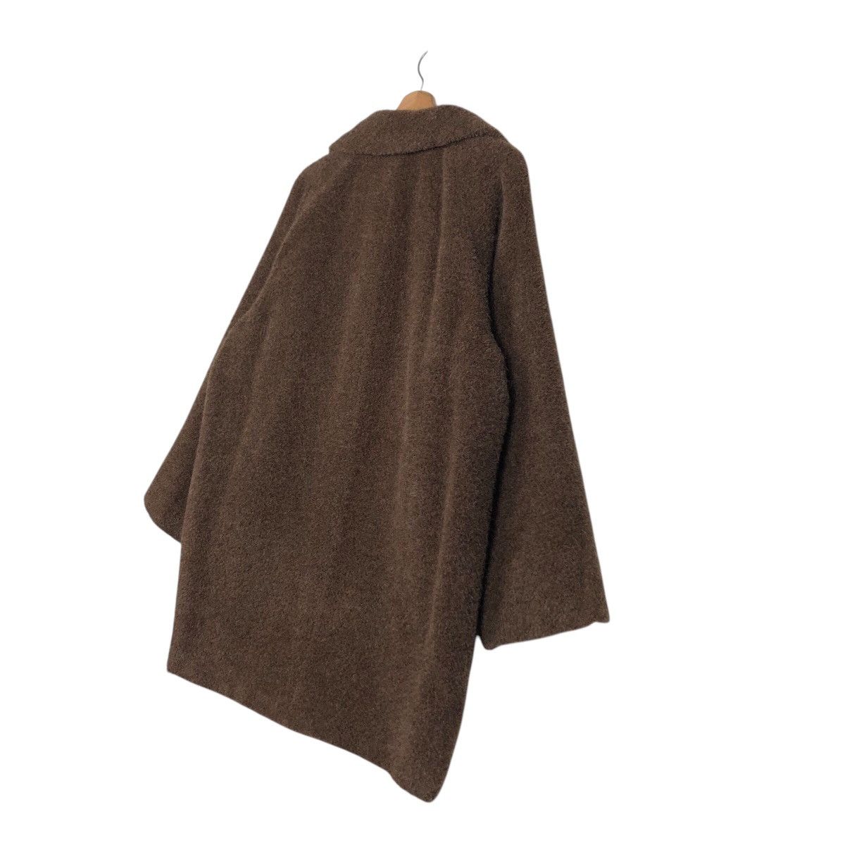 Vintage 📌Vintage Long Jacket Mohair Wool Fur Max Mara Double Breast Size US M / EU 48-50 / 2 - 11 Thumbnail