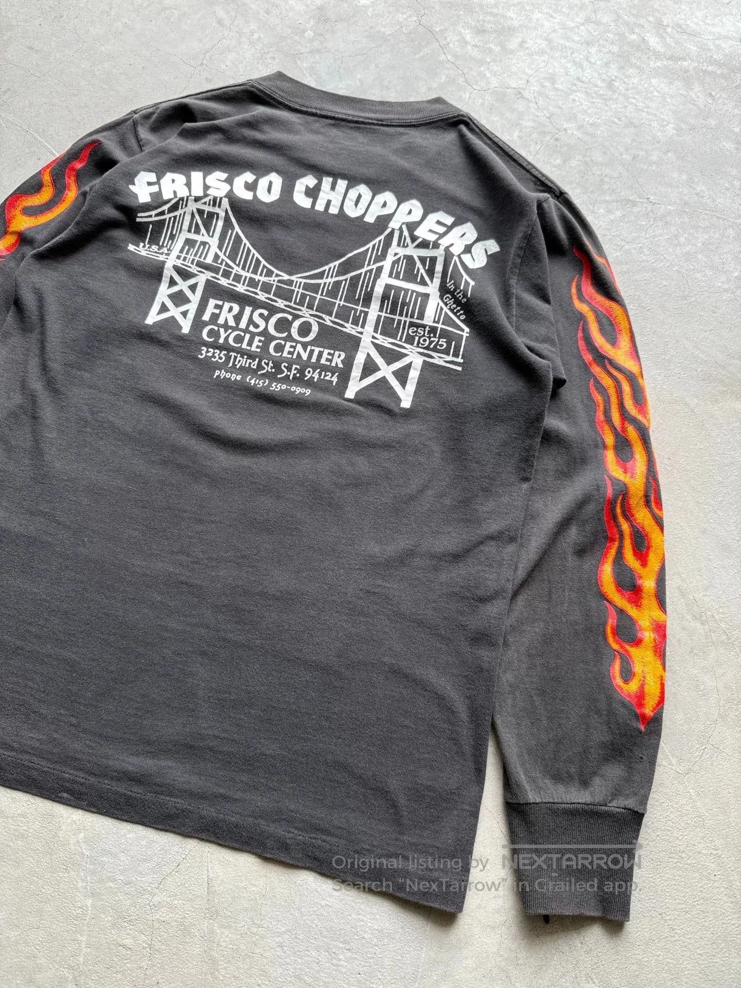 Vintage Vintage 80s Frisco Choppers Long Sleeve Tee. Size US M / EU 48-50 / 2 - 7 Thumbnail