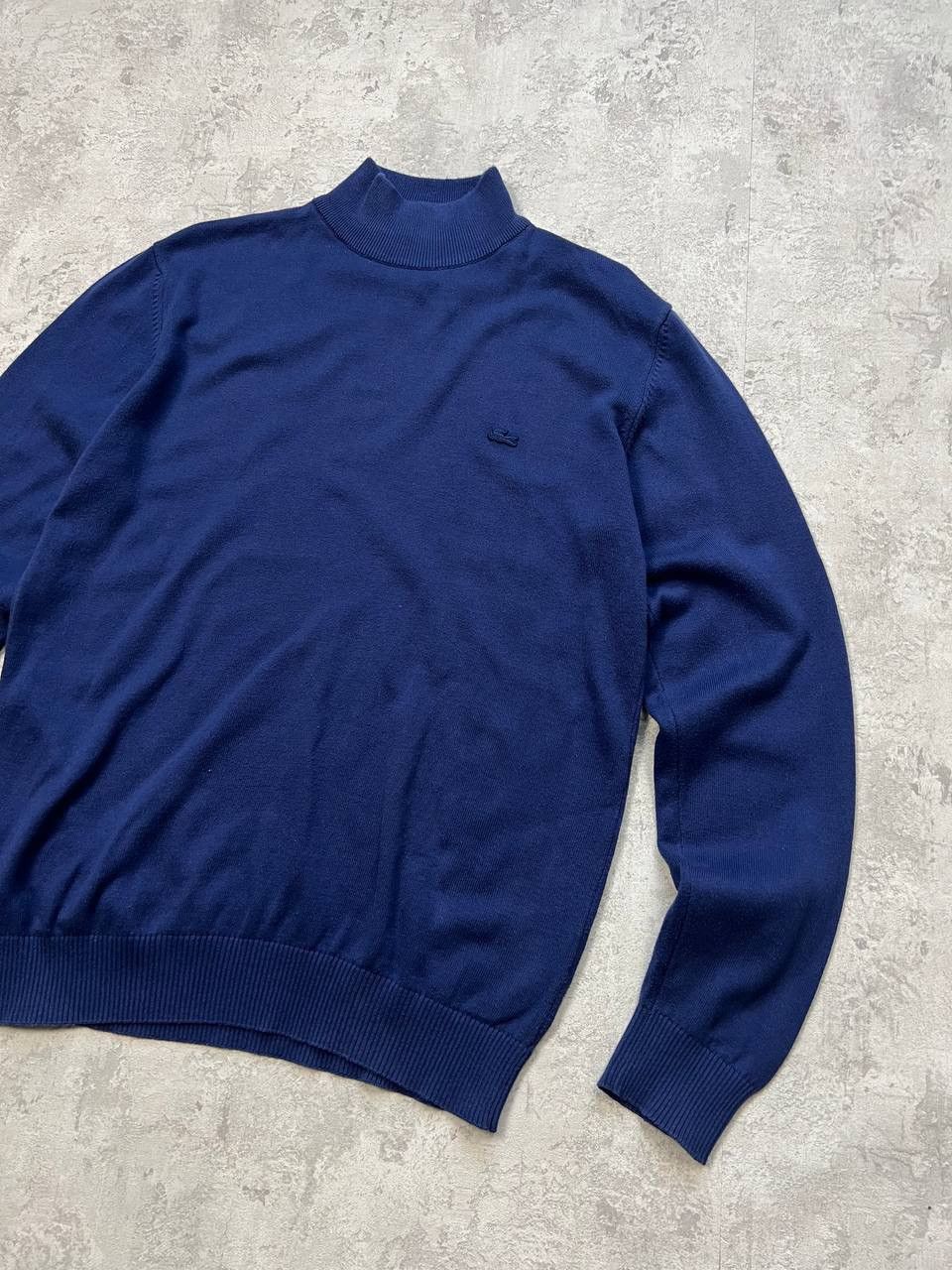 Lacoste Lacoste Blue Light Sweater Under The Neck Leather Logo Size US L / EU 52-54 / 3 - 3 Thumbnail