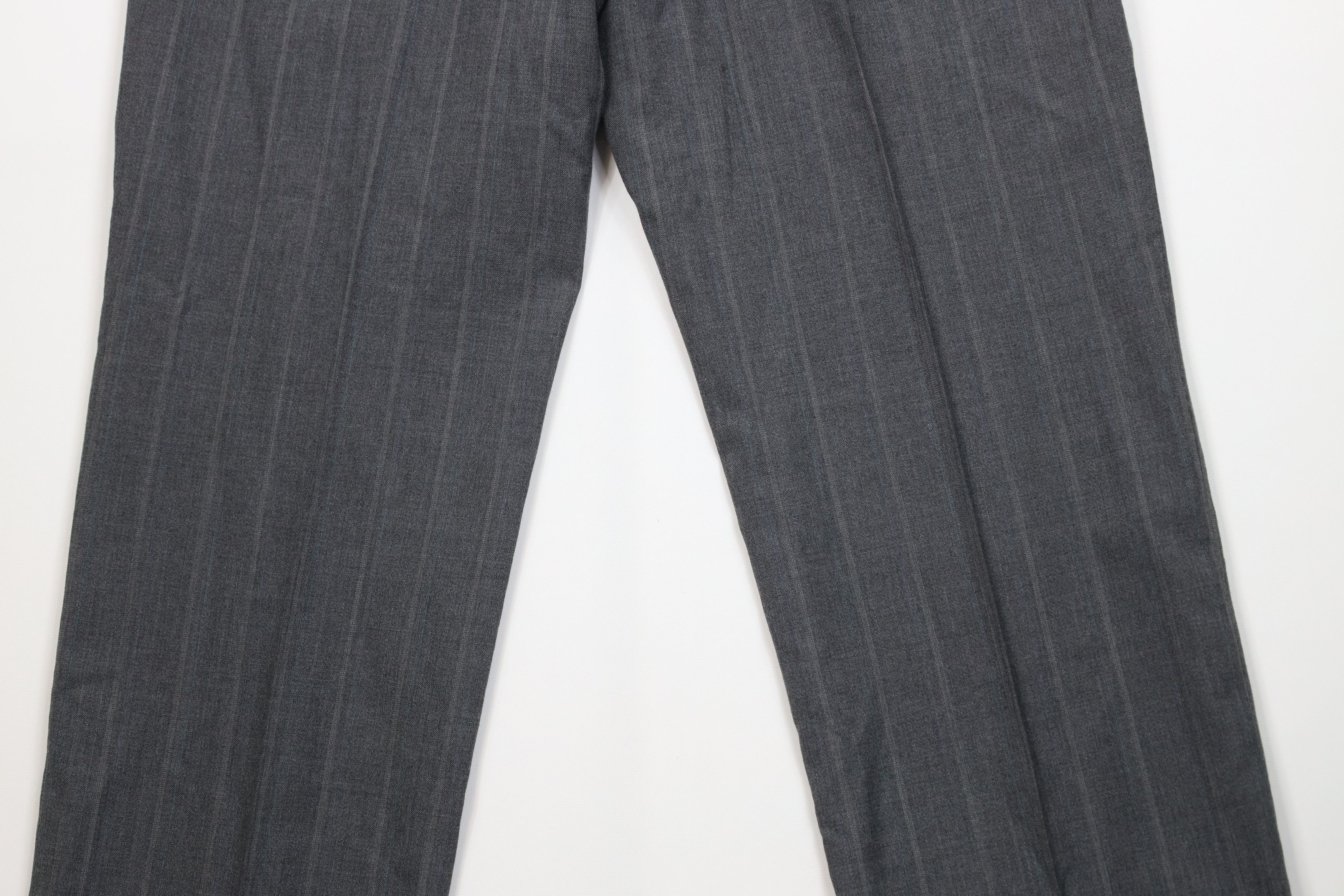 Vintage Vintage 90s Streetwear Wool Striped Wide Leg Chino Pants USA Size US 38 / EU 54 - 13 Thumbnail