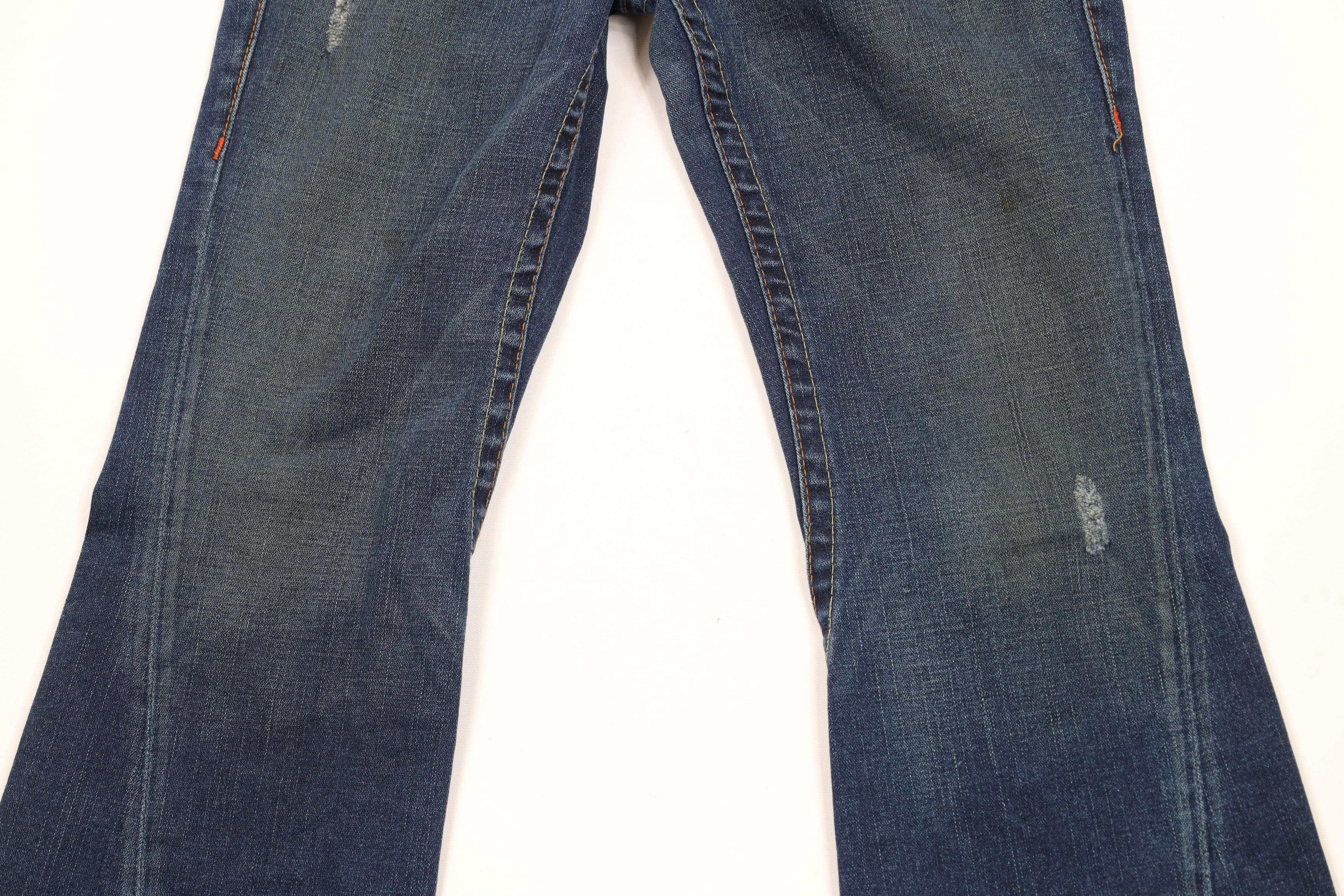 True Religion × Vintage Vintage True Religion Joey Flared Wide Leg Jeans Blue USA Size 31" - 3 Thumbnail