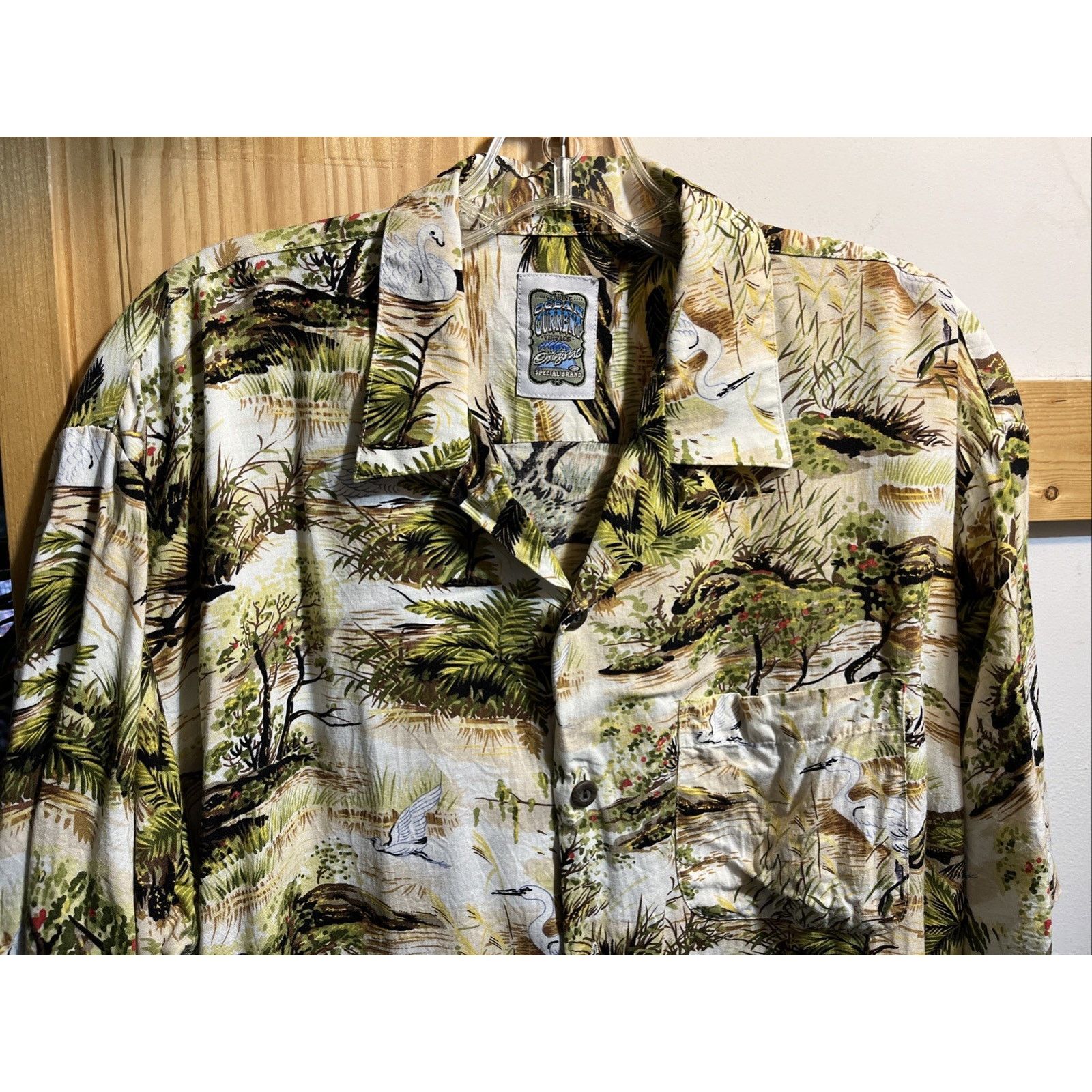 Ocean Current Ocean Current Vintage Hawaiian Shirt Mens L Rayon Korea SS Size US L / EU 52-54 / 3 - 5 Thumbnail