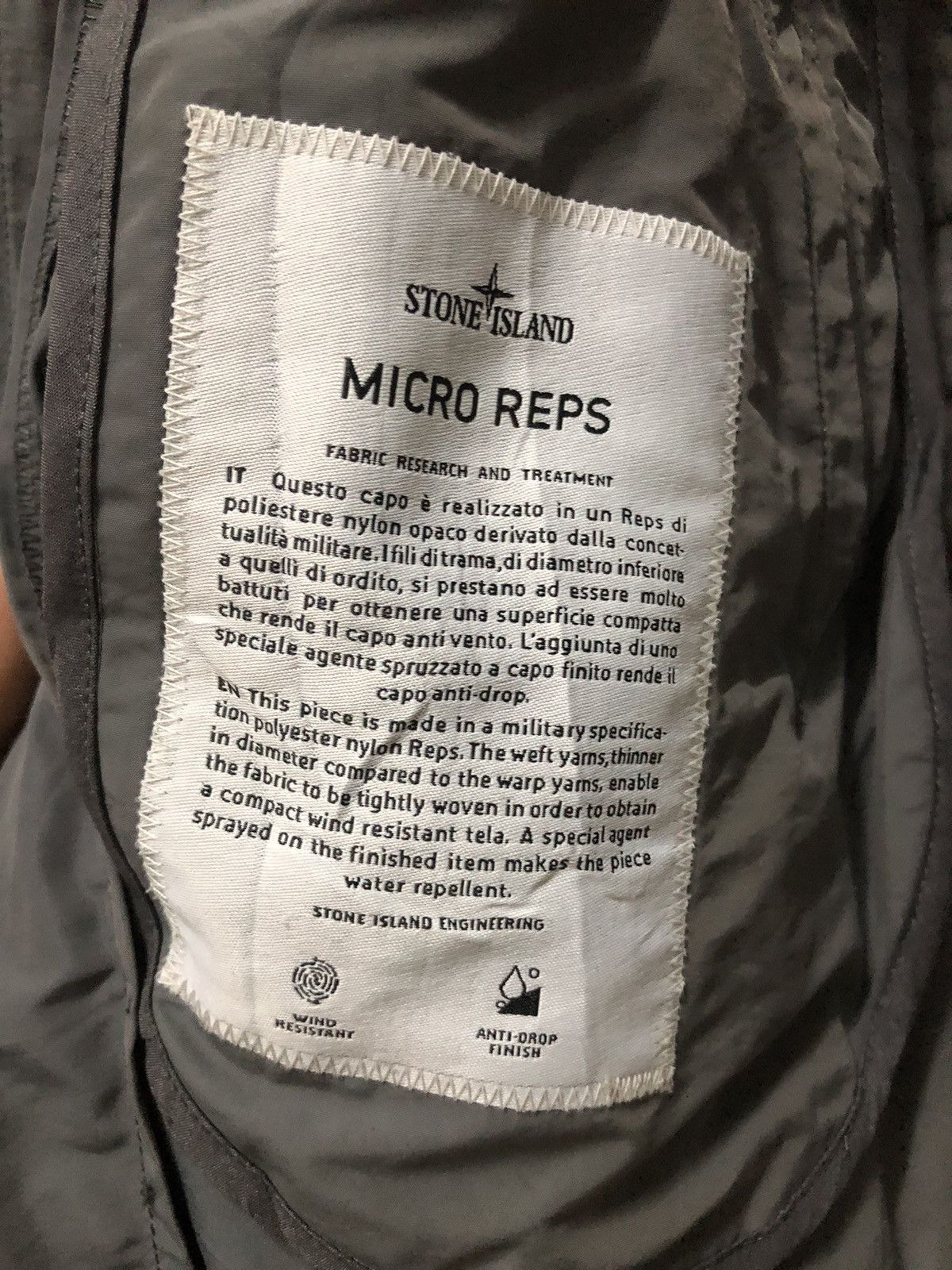 Stone Island mid-length micro reps trench coat Size US L / EU 52-54 / 3 - 15 Thumbnail