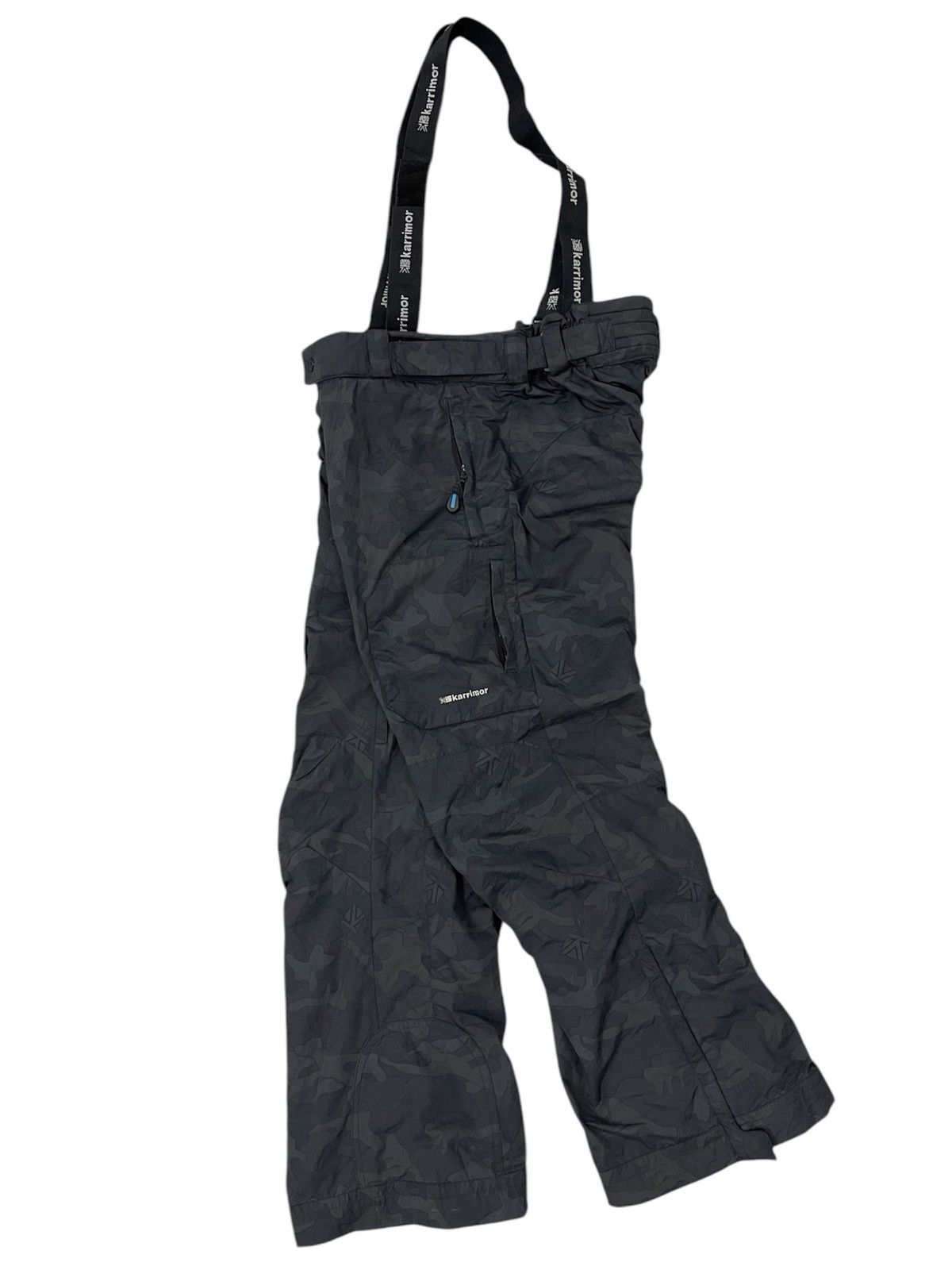 Japanese Brand × Karrimor Karrimor Black Camo Ski Pant With Suspender Size US 34 / EU 50 - 2 Thumbnail