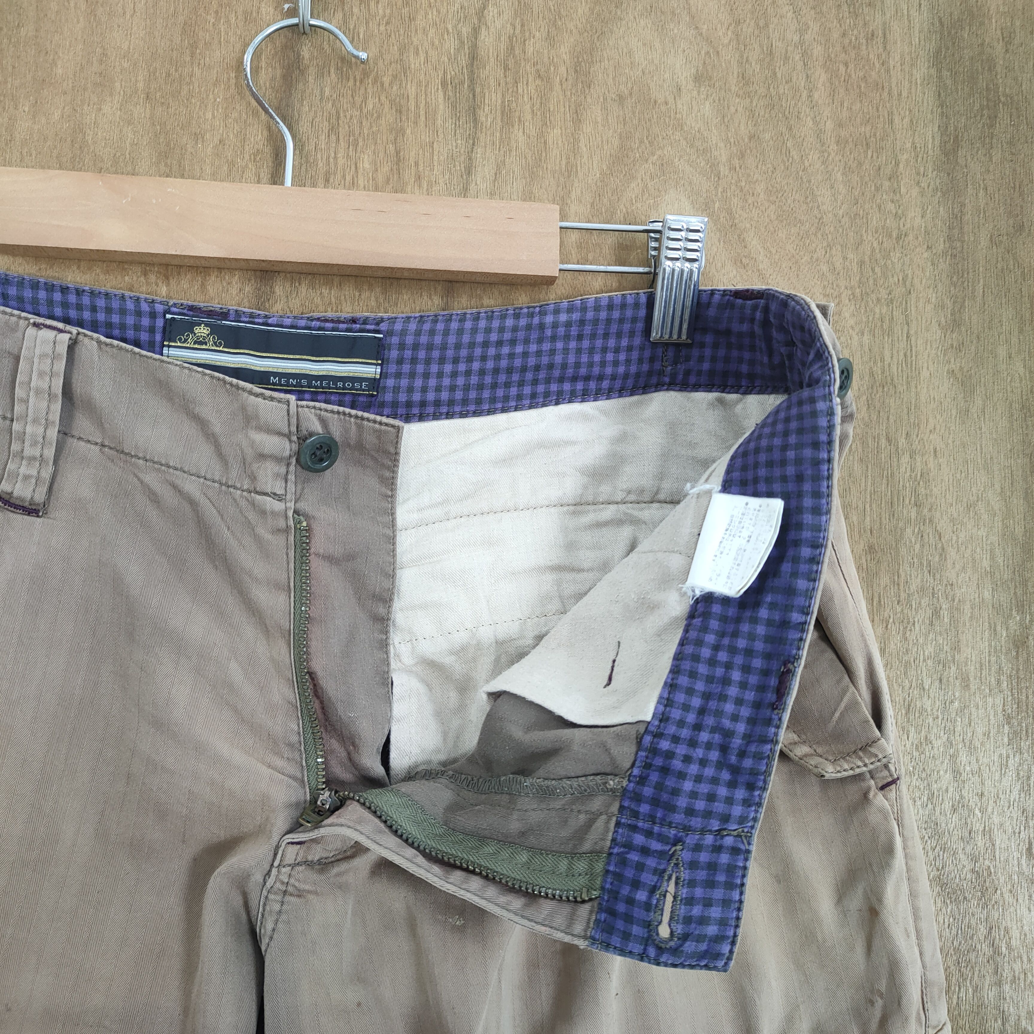 Melrose VINTAGE MELROSE FADED BROWN CARGO PANTS Size US 34 / EU 50 - 13 Thumbnail