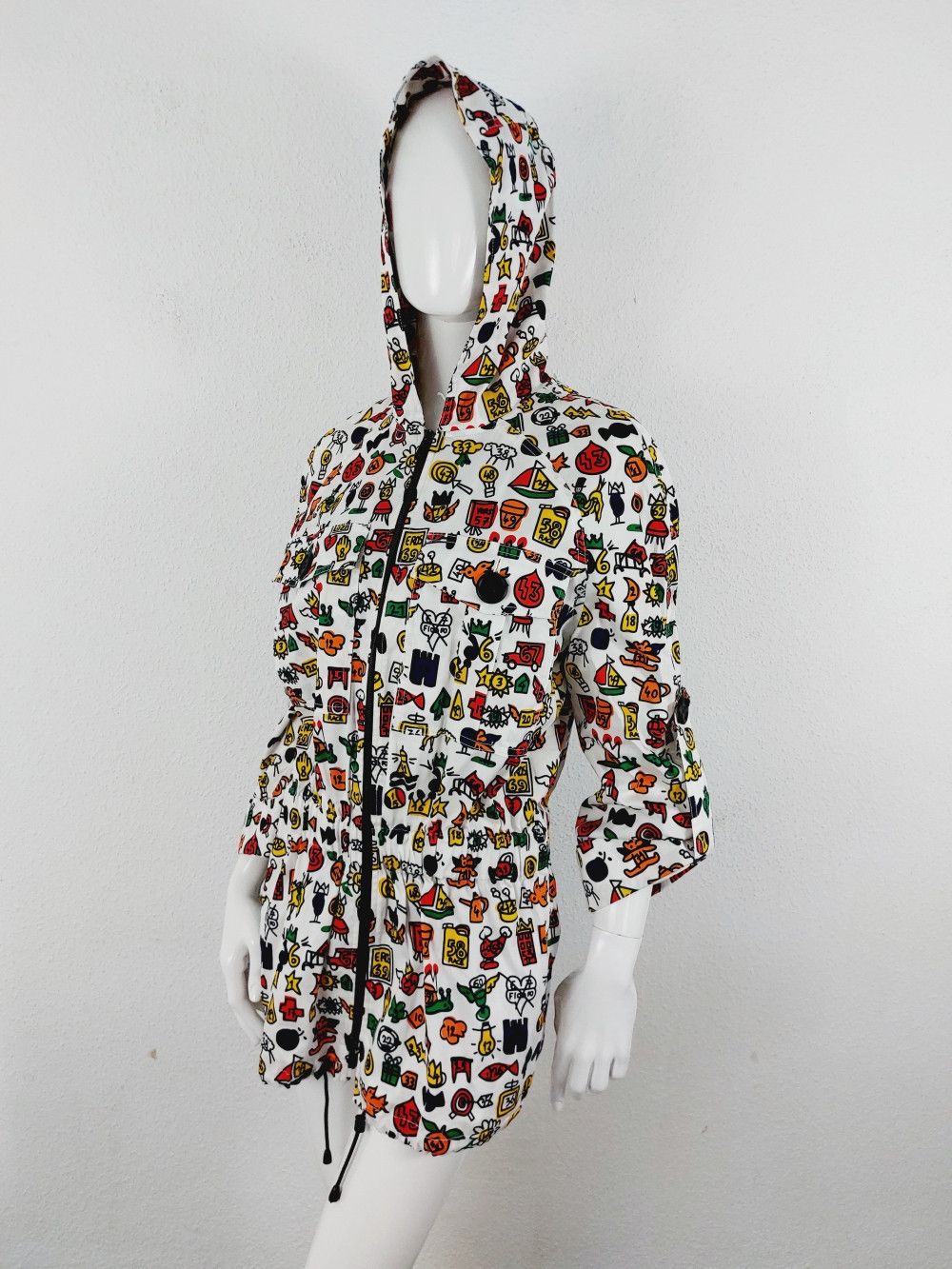 image of Jean Charles De Castelbajac Jean Charles Jc De Castelbajac Icon Emoji Logo Coat Jacket, Women's