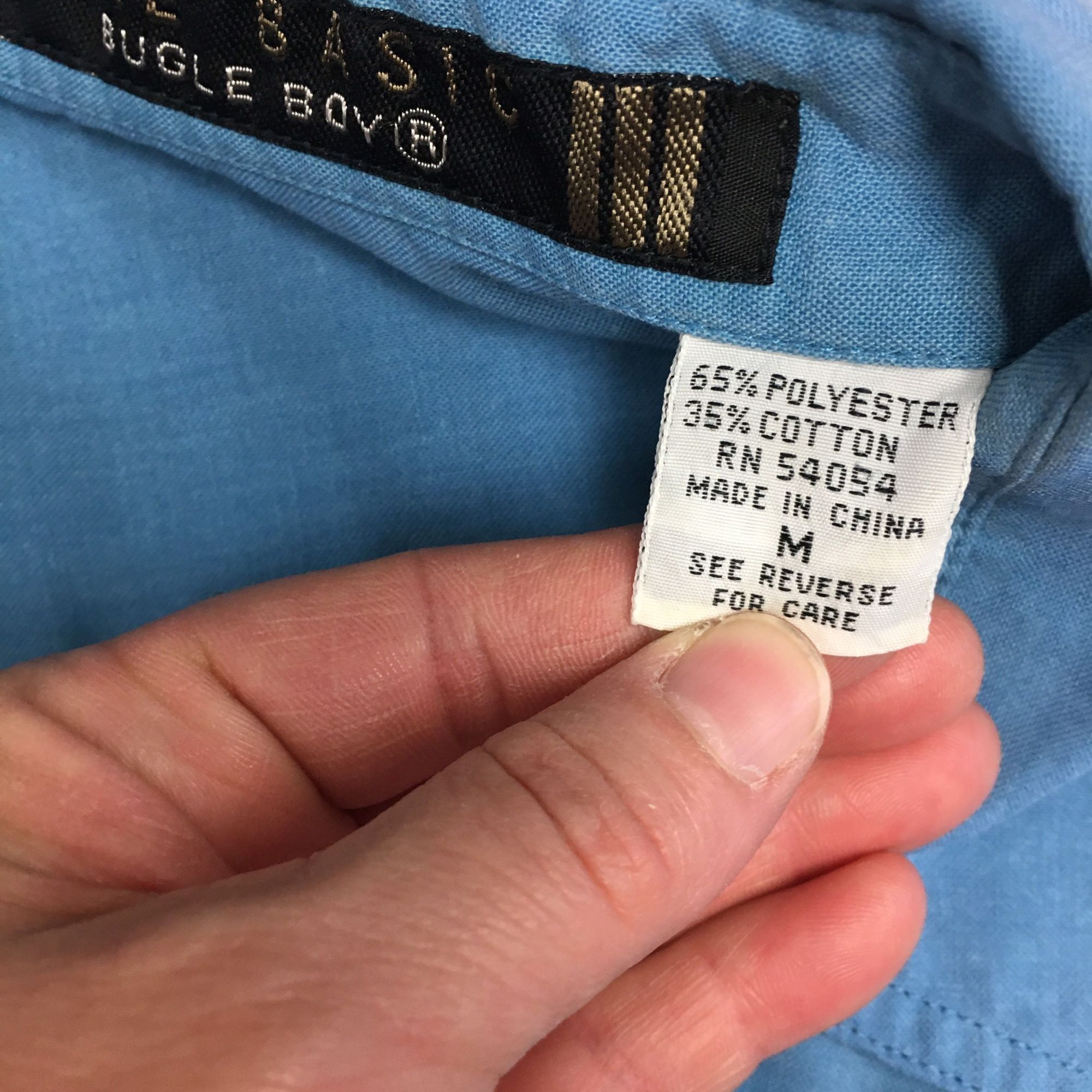 Bugle Boy Vtg Bugle Boy Blue Button Up Surfer Skater Streetwear Shirt Size US M / EU 48-50 / 2 - 5 Thumbnail