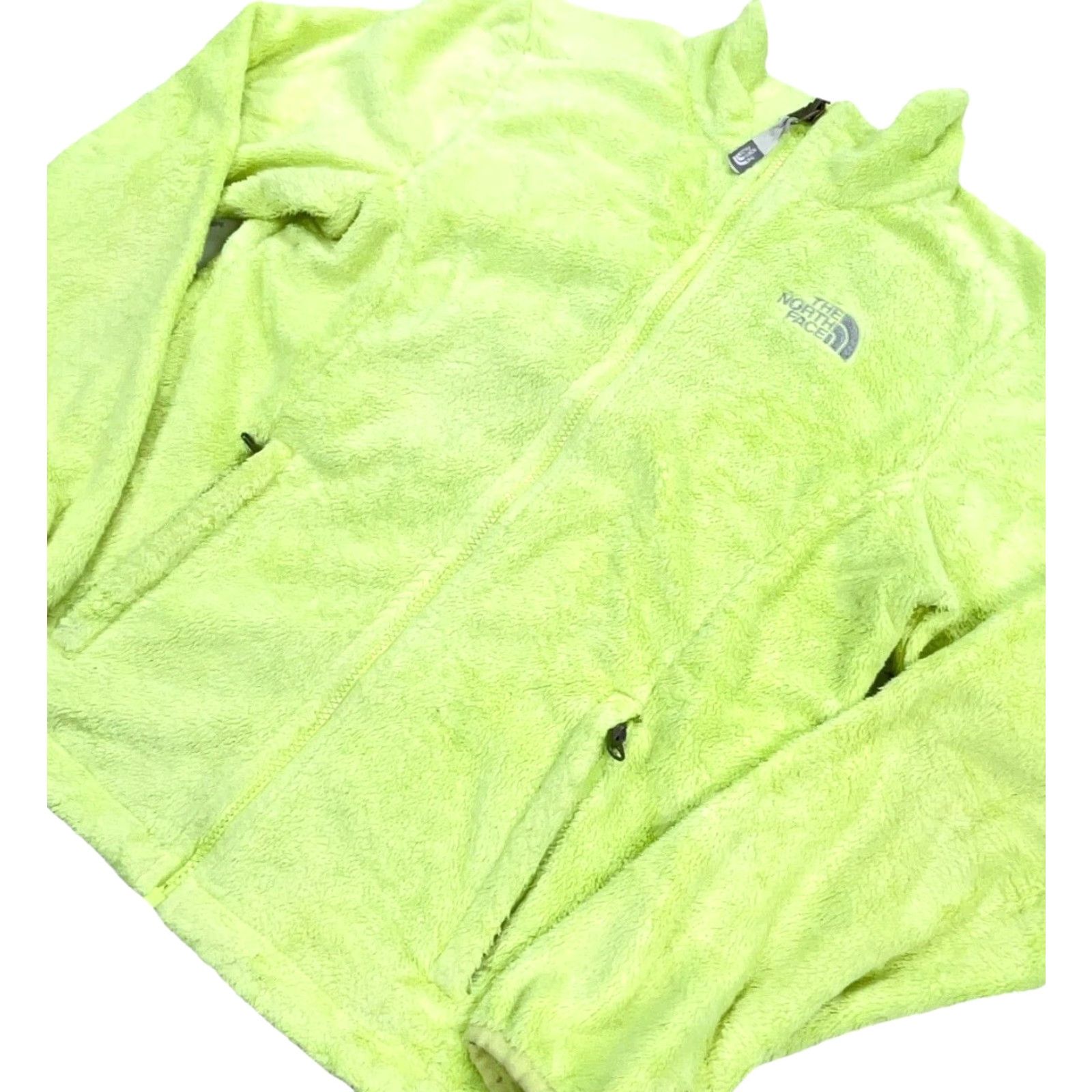 The North Face The North Face Jacket Women S Yellow Gray Fleece Coat Zip Short All Seasons Pockets Logo Subtle Embroidered Size S / US 4 / IT 40 - 2 Thumbnail
