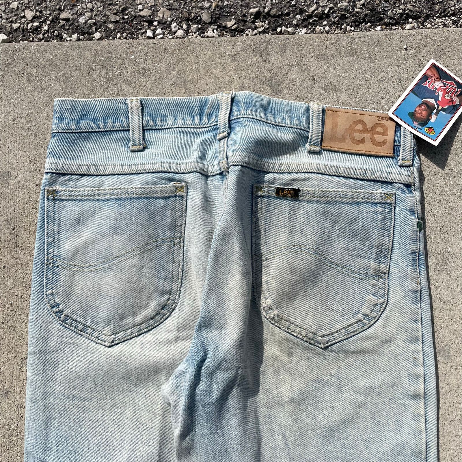 Lee Lee Riders Flare Jeans Light Wash Faded Denim Talon 32x32 Size US 32 / EU 48 - 2 Thumbnail