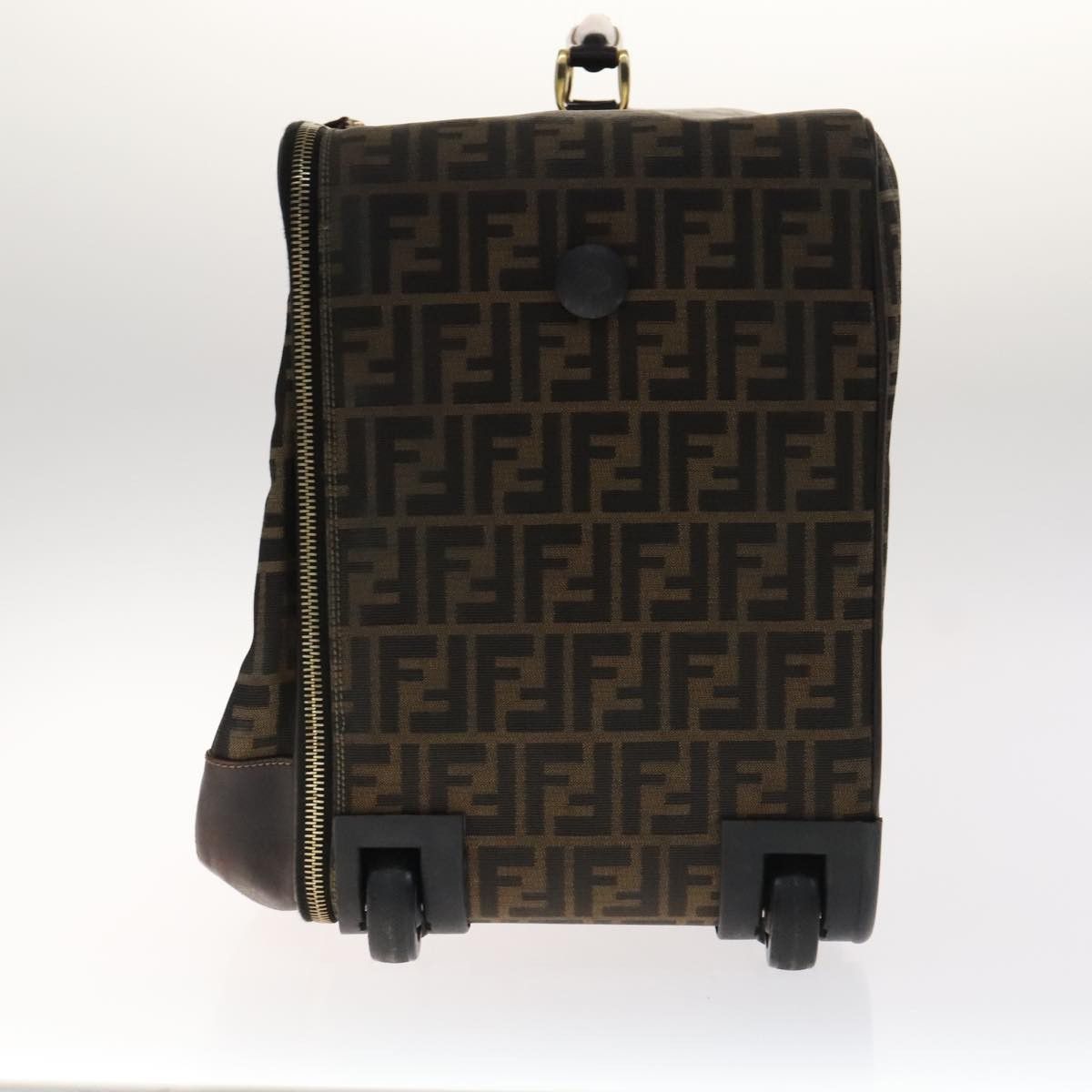 Fendi FENDI Zucca Canvas Carry Case Boston Bag Black Brown Size ONE SIZE - 4 Thumbnail